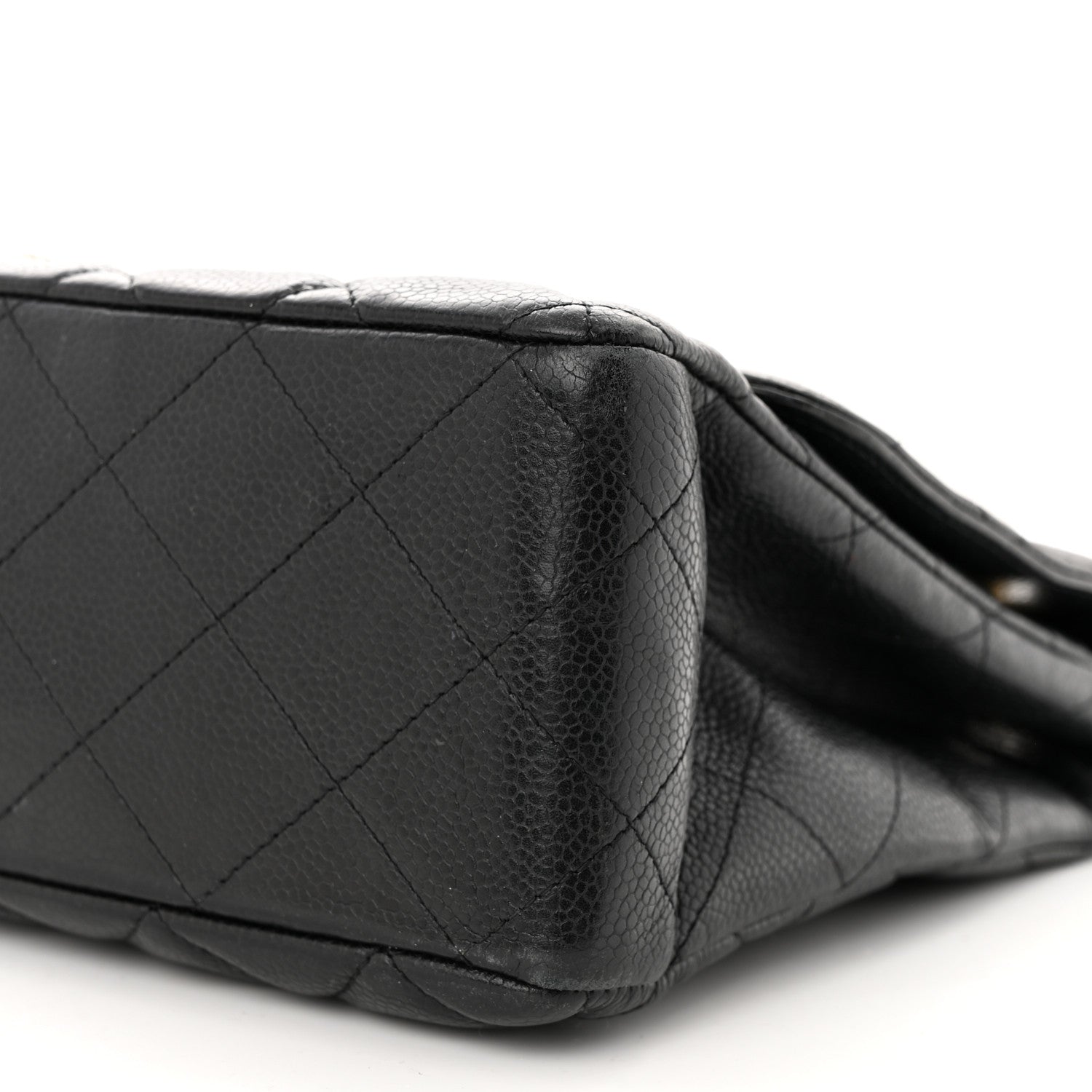 Chanel Caviar Quilted Jumbo Single Flap Black 10 of 11
