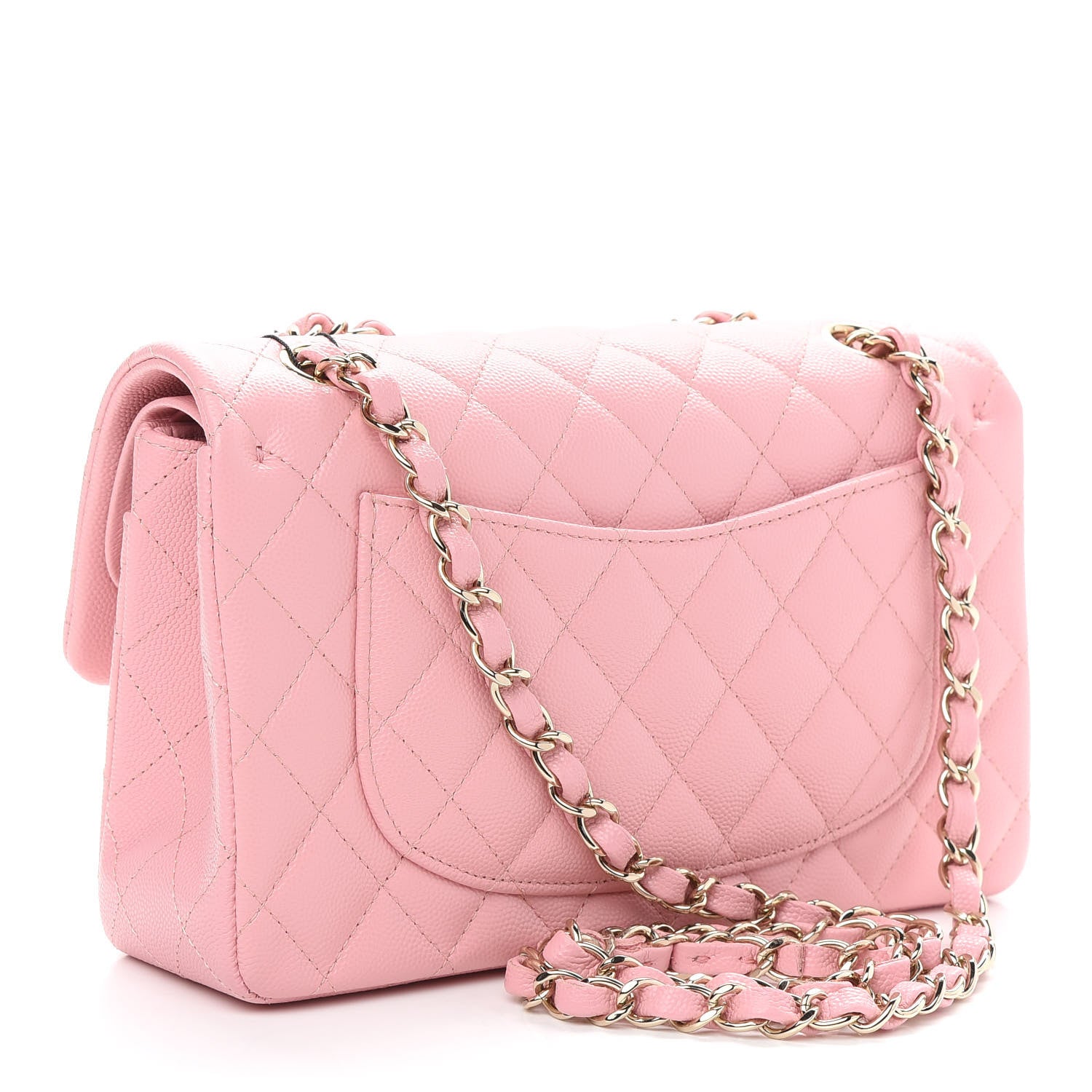Chanel Caviar Quilted Small Double Flap Pink 3 of 8