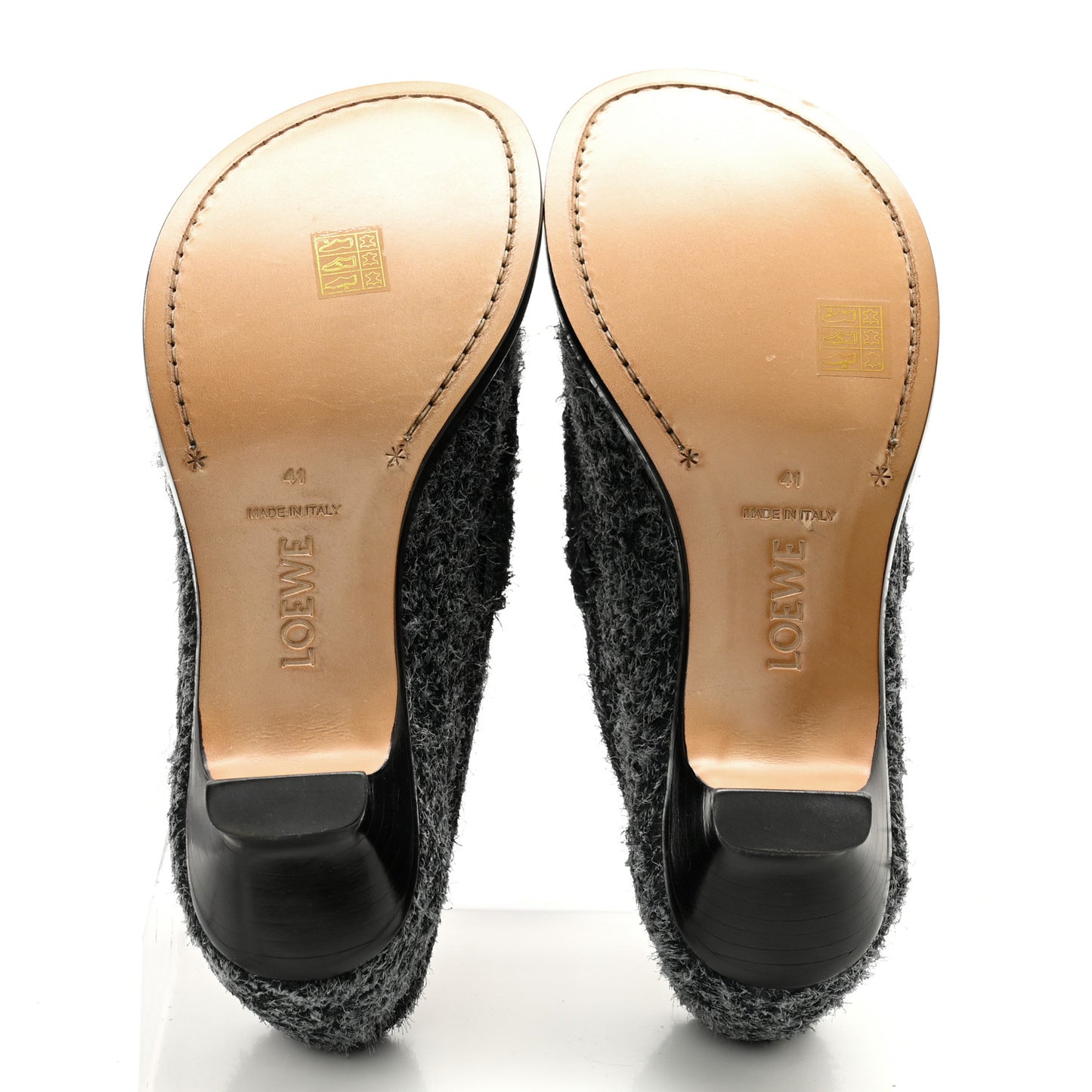 Brushed Suede Campo 40mm Loafers 41 Charcoal