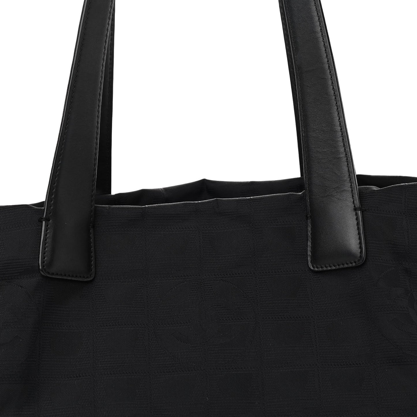 Nylon Medium Travel Tote Black