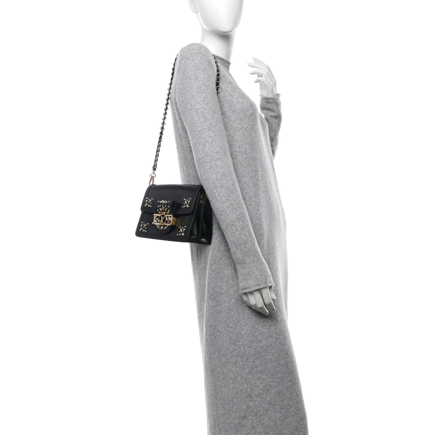 Epi Embellished Mini Dauphine Black