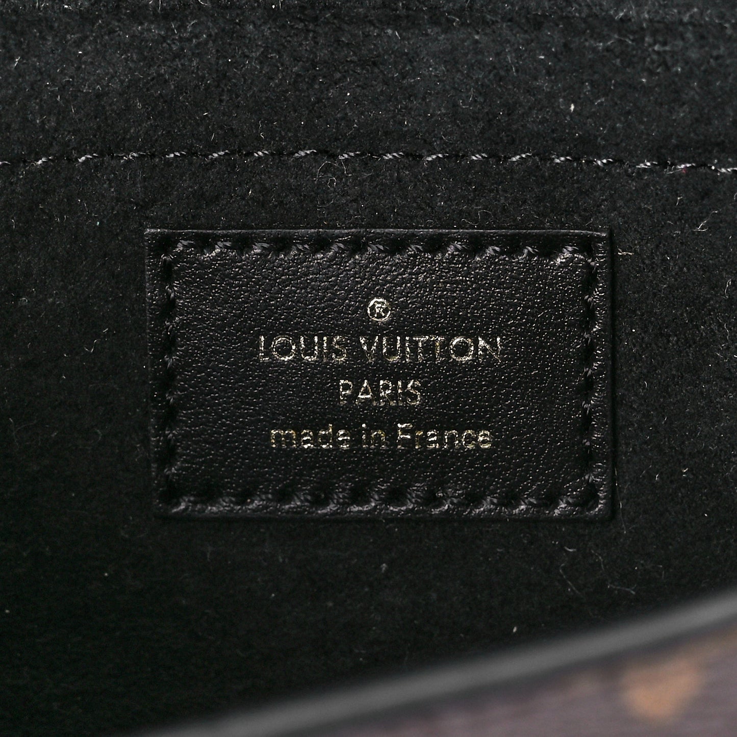 Monogram Padlock On Strap Black
