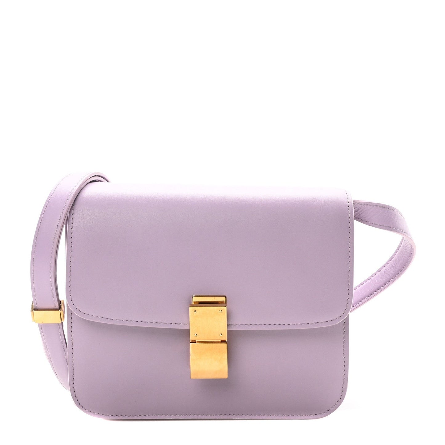 Box Calfskin Teen Classic Box Flap Bag Lilas