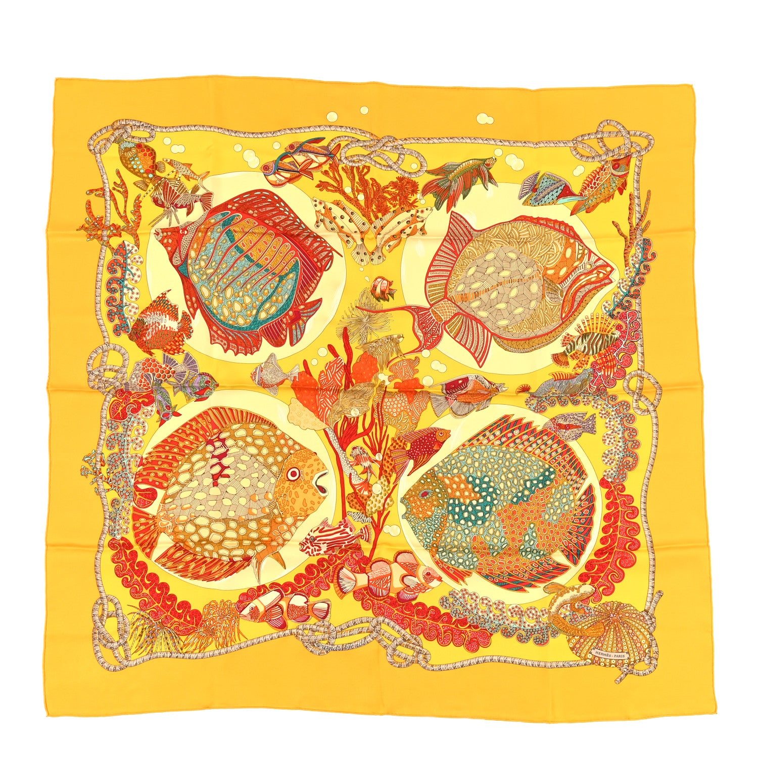 Hermes Silk Grands Fonds Scarf 90 1978589 – FASHIONPHILE