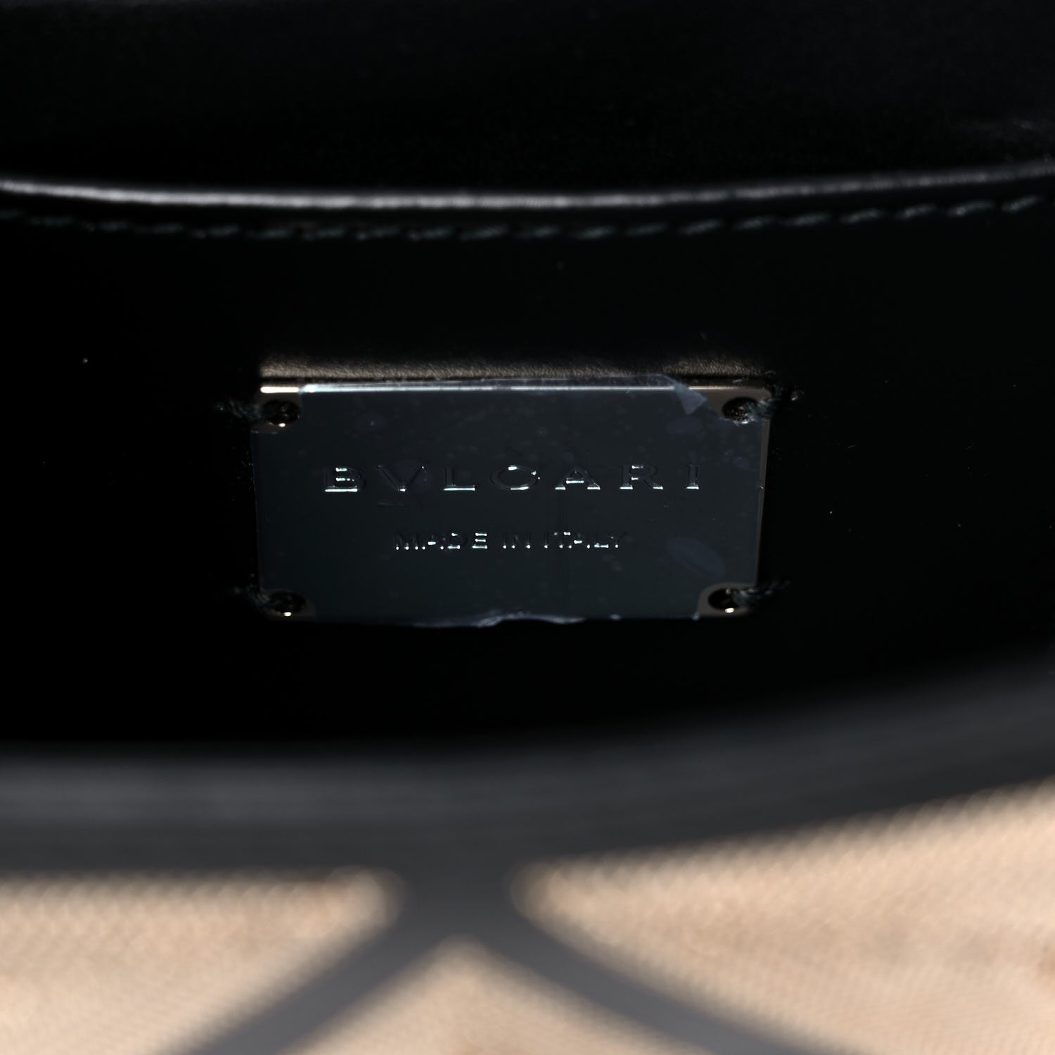 Bulgari Calfskin Million Chain Motif Serpenti Forever Shoulder Bag Black 5 of 12