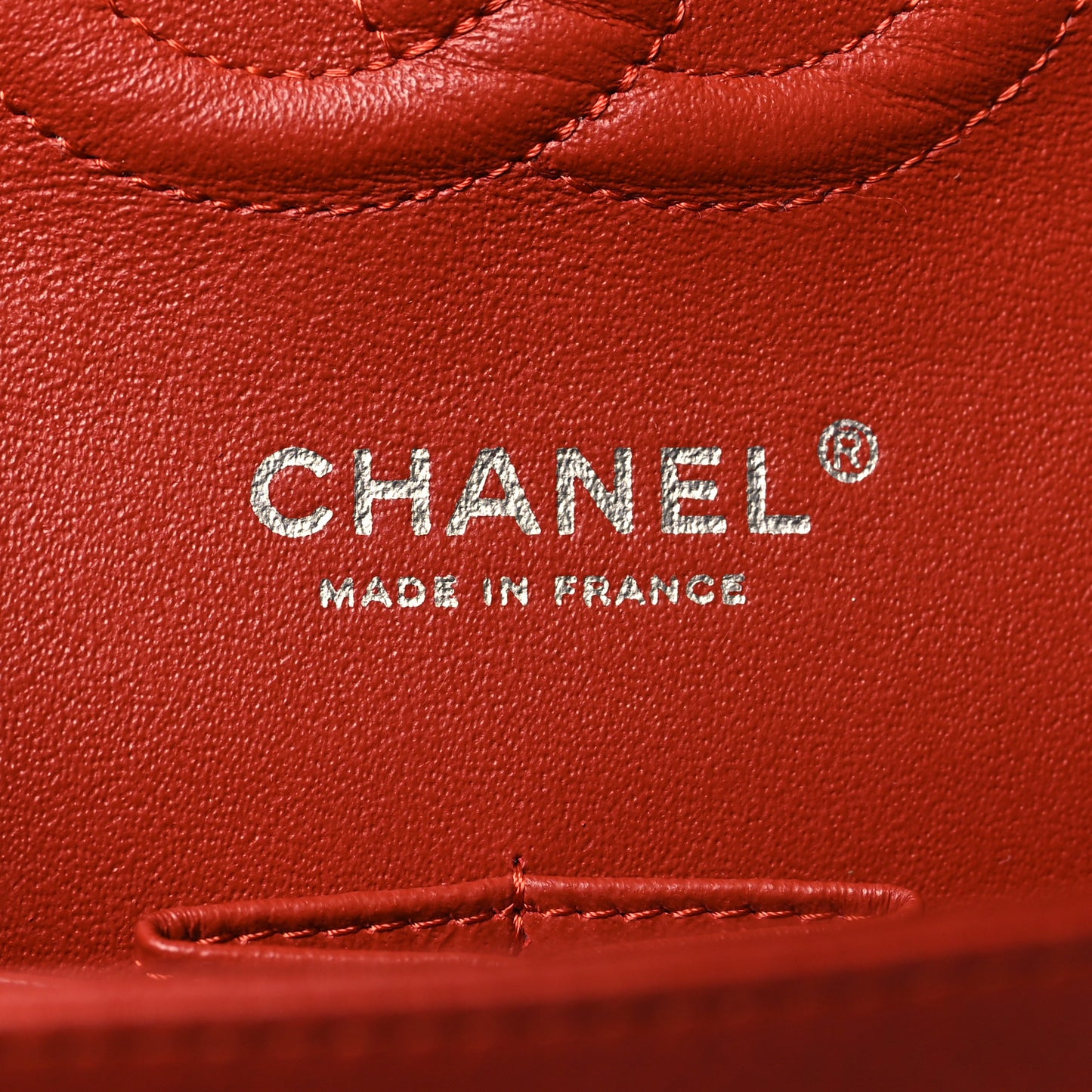 Caviar Quilted Medium Double Flap Dark Red