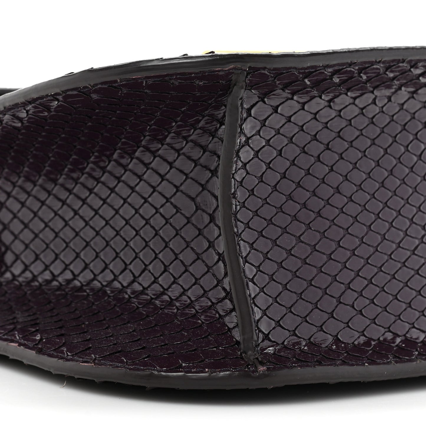 Snakeskin Small T Clasp Tara Crossbody Bag Burgundy