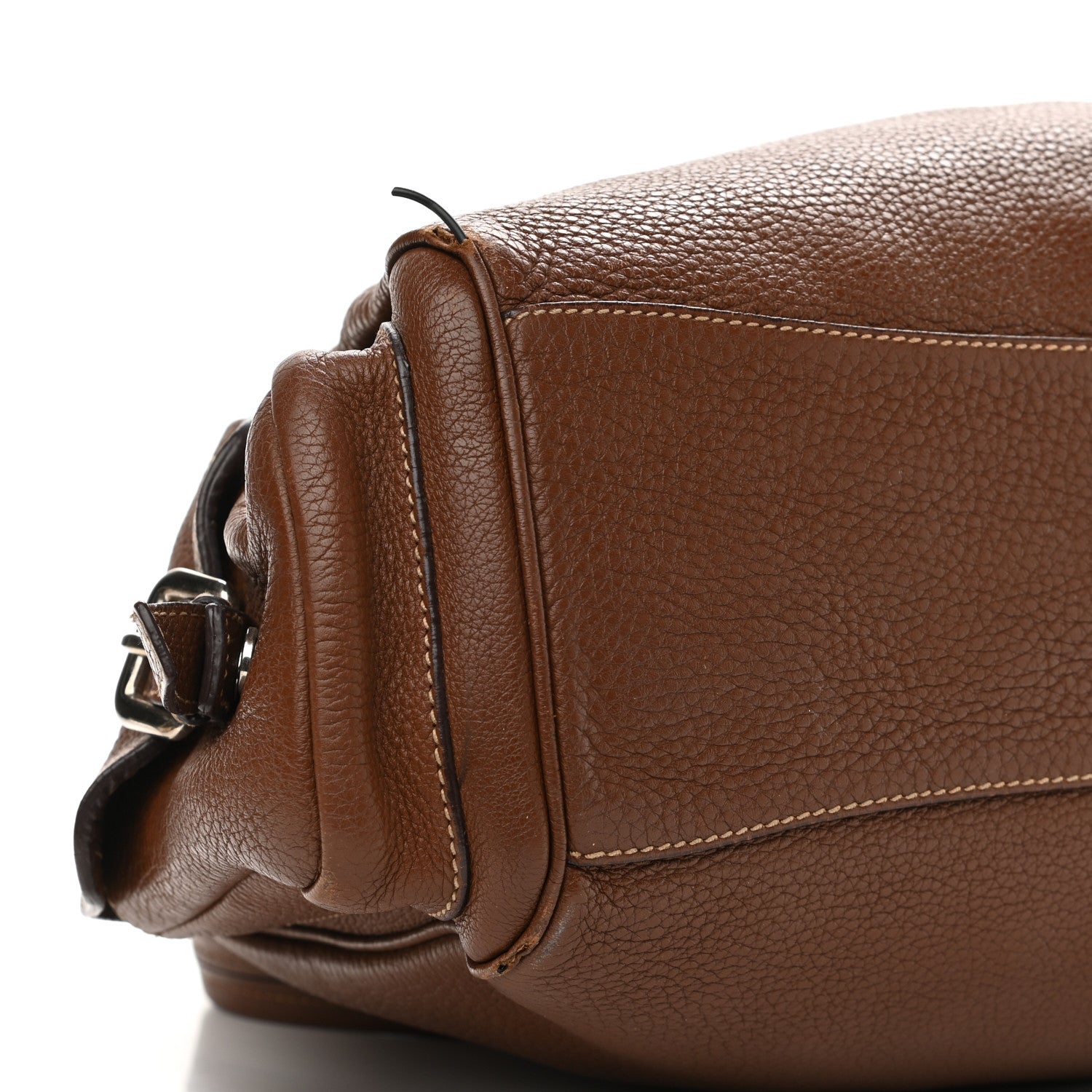 Prada Vitello Daino Shoulder Bag Bruciato 9 of 17