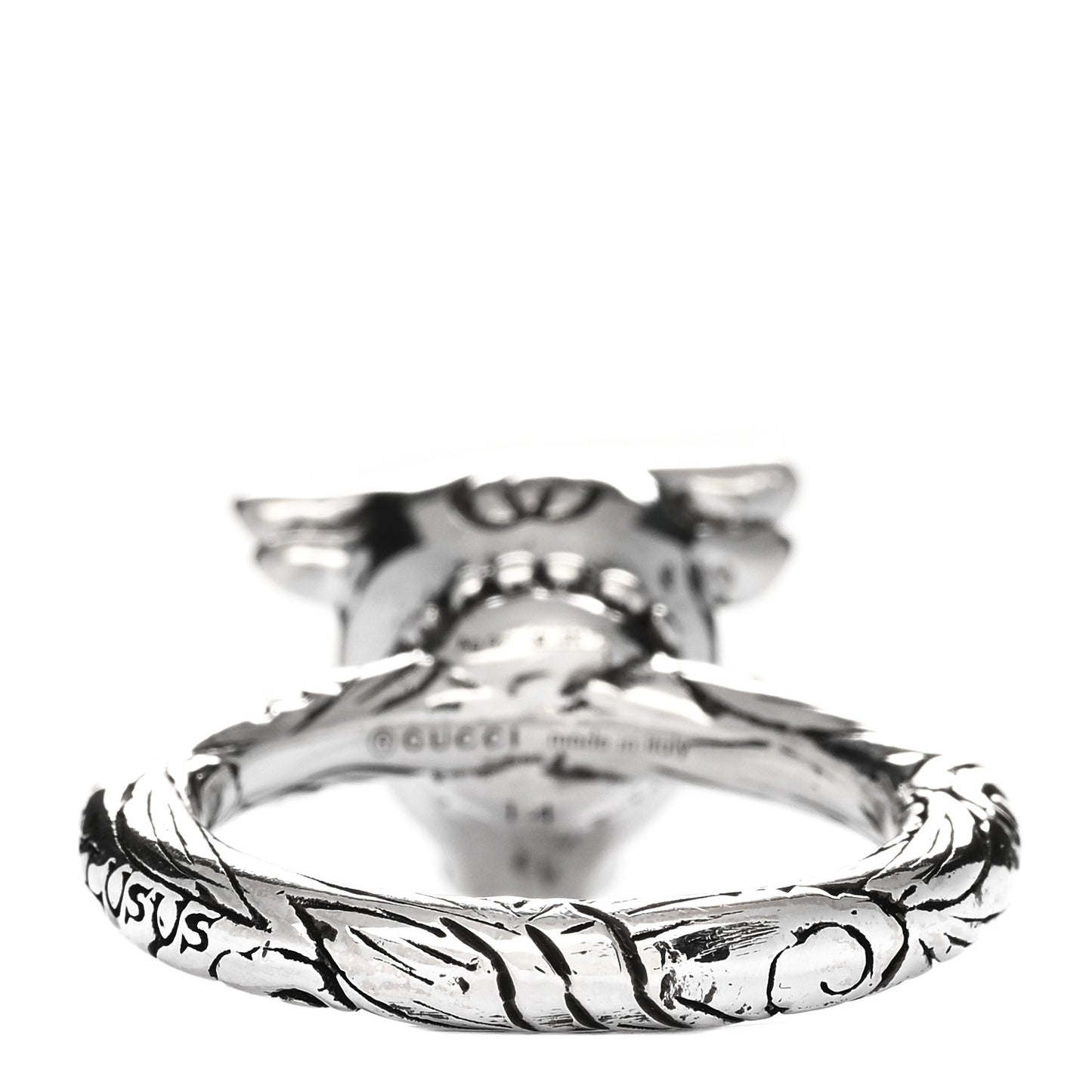 Sterling Silver Anger Forest Bull's Head Ring 54 6.75
