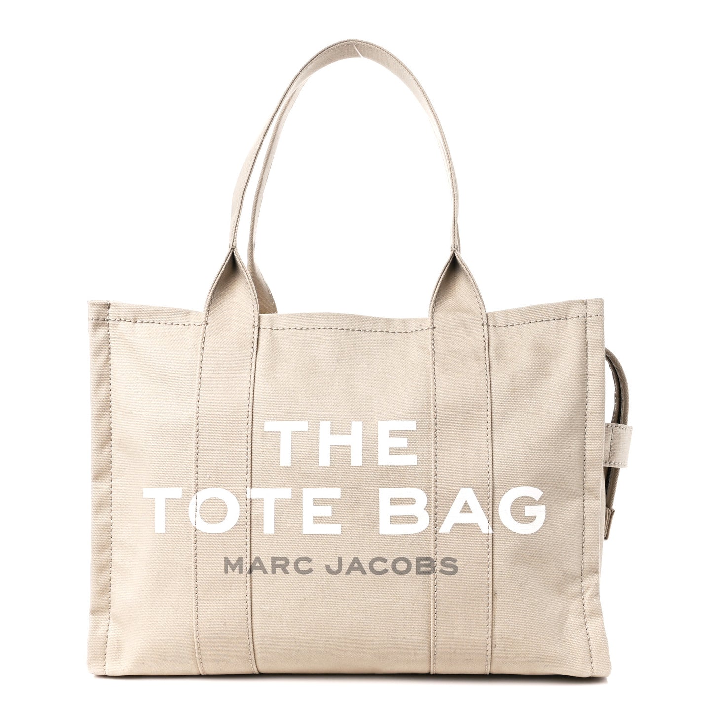 Cotton Canvas Large The Tote Bag Beige
