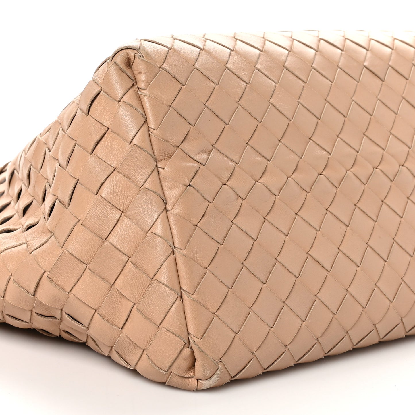 Nappa Intrecciato Tote Bag Almond