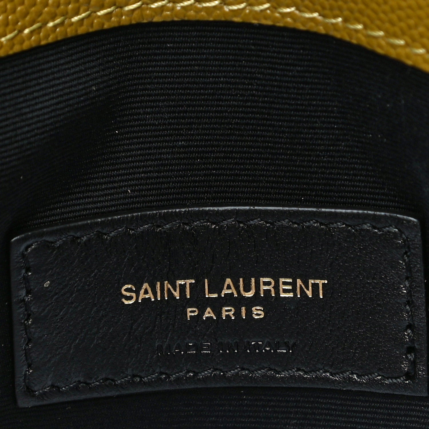 Saint Laurent Grain De Poudre Uptown Pouch Olive 6 of 10
