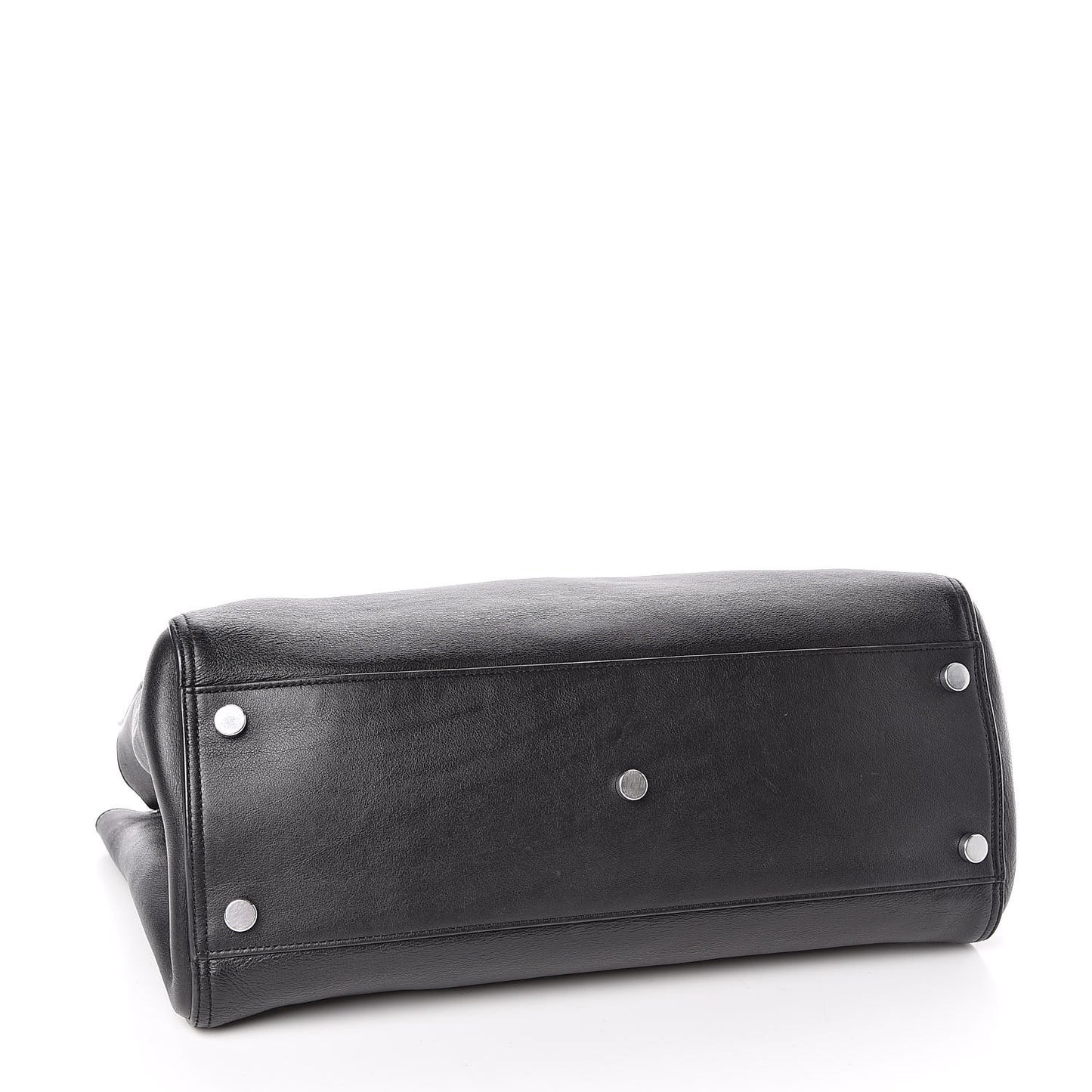 Calfskin Medium Amber Tote Black