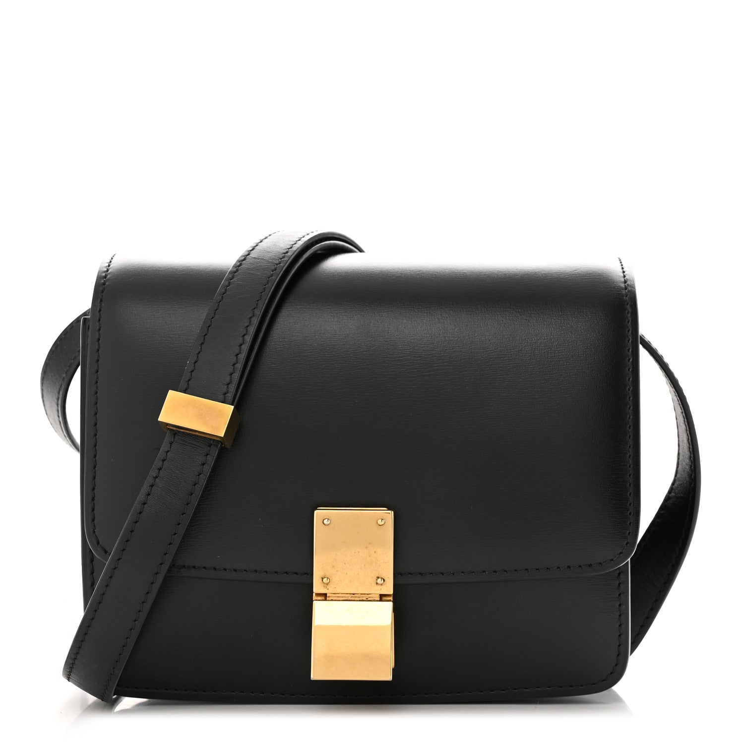 Celine Box Calfskin Small Classic Box Flap Bag Black 1 of 11