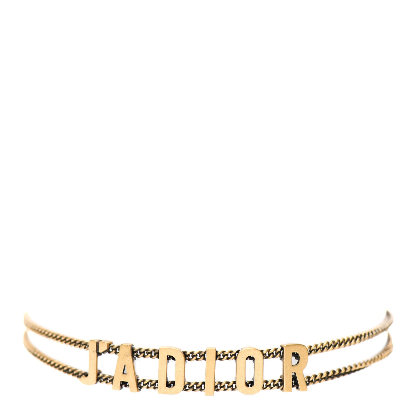 Metal J'Adior Choker Necklace Aged Gold