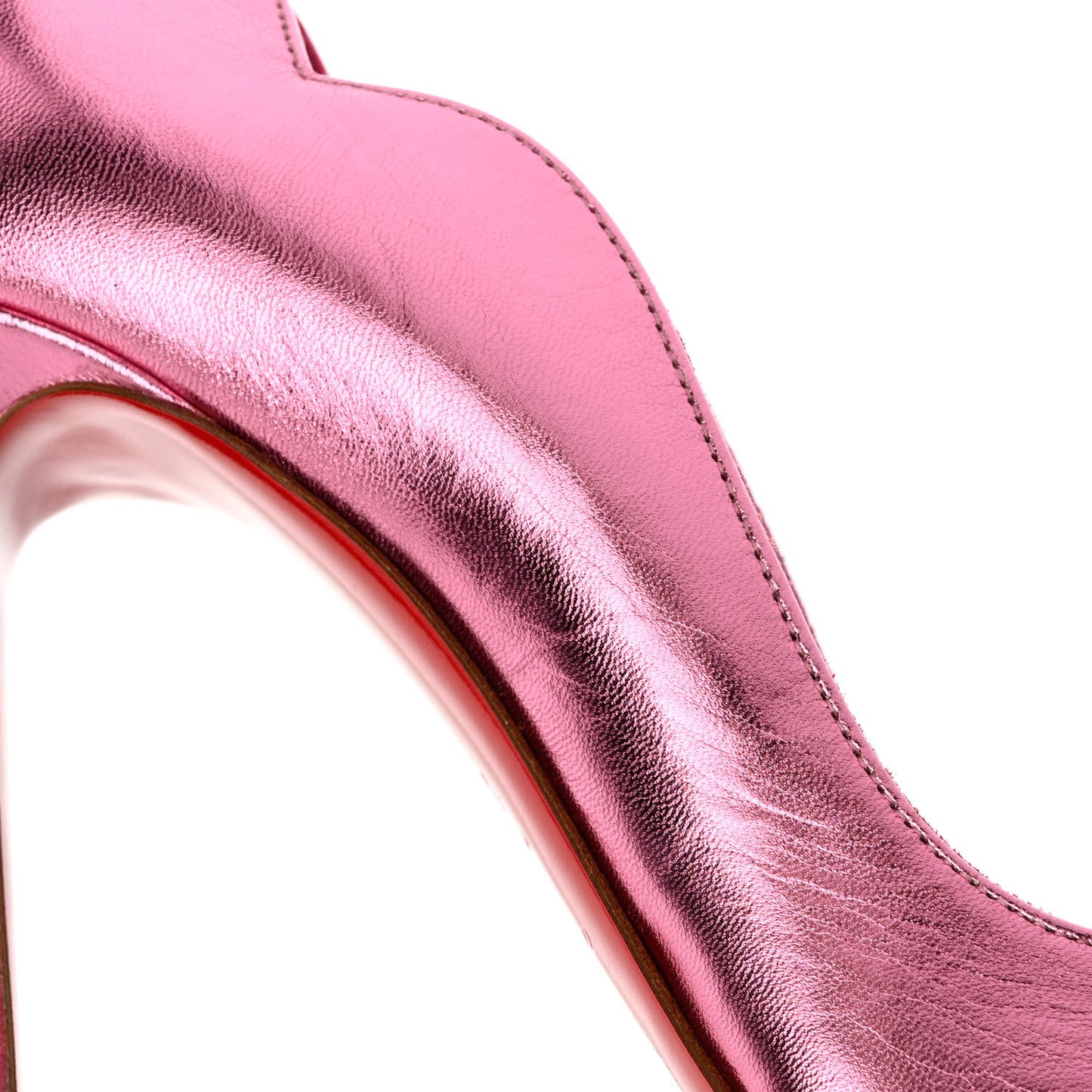 Metallic Patent Hot Chick 100 Pumps 39.5 Pink