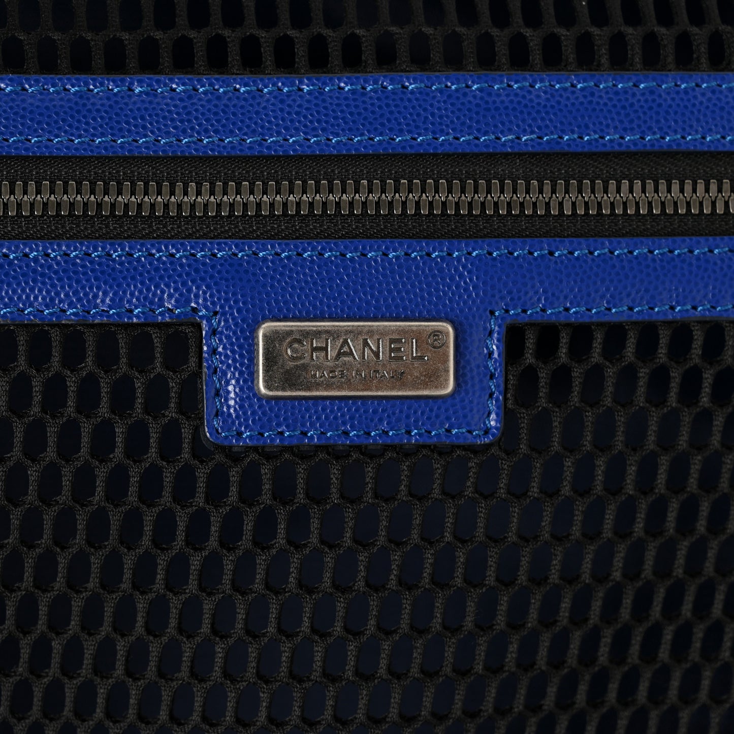 Nylon Airline Printed Coco Case Trolley White Navy Blue Red