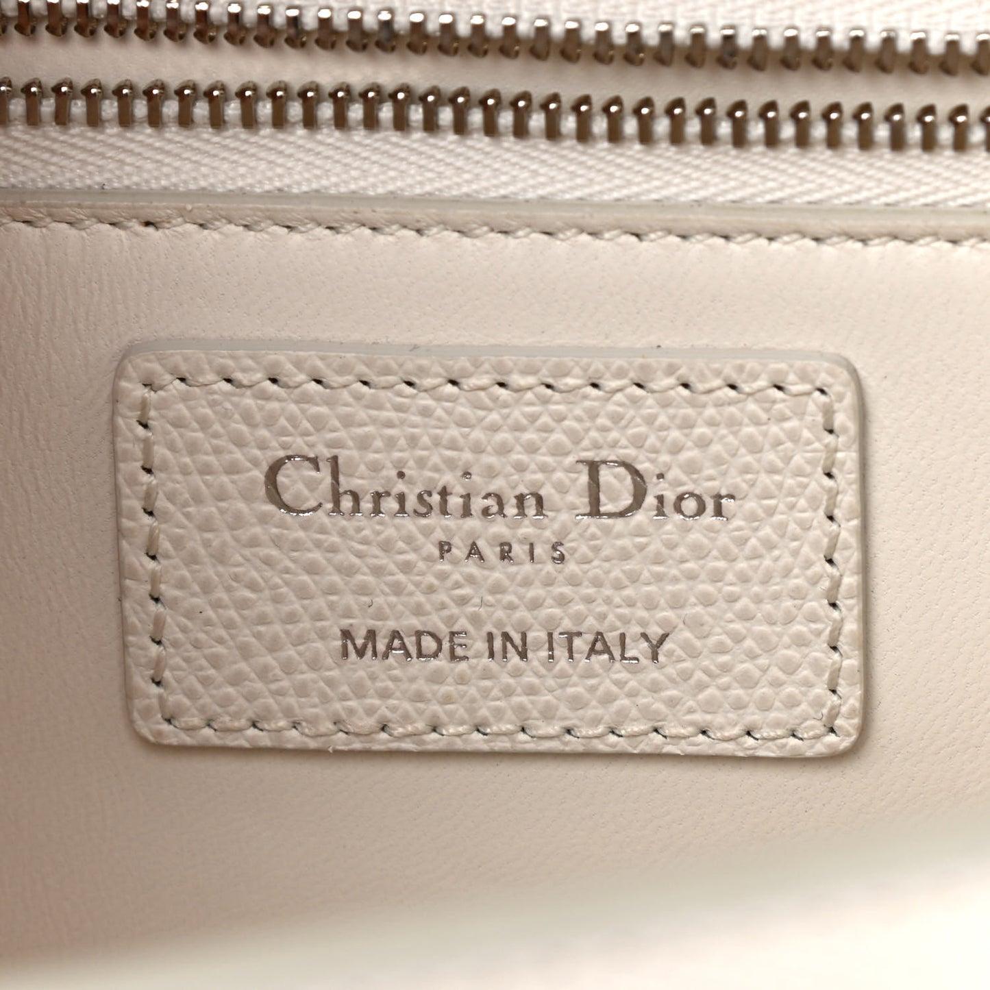 Grained Calfskin 30 Montaigne Chain Flap Bag White