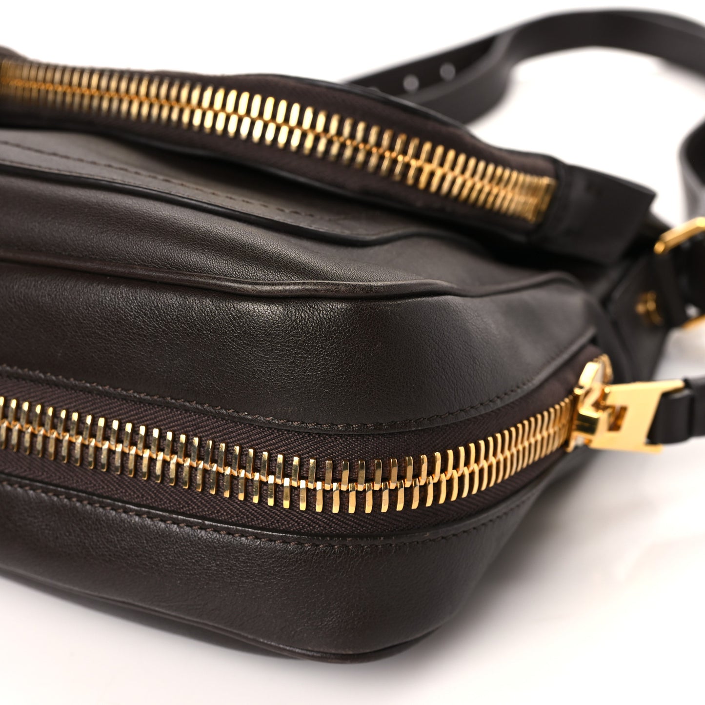 Calfskin Medium Jennifer Crossbody Bag Brown
