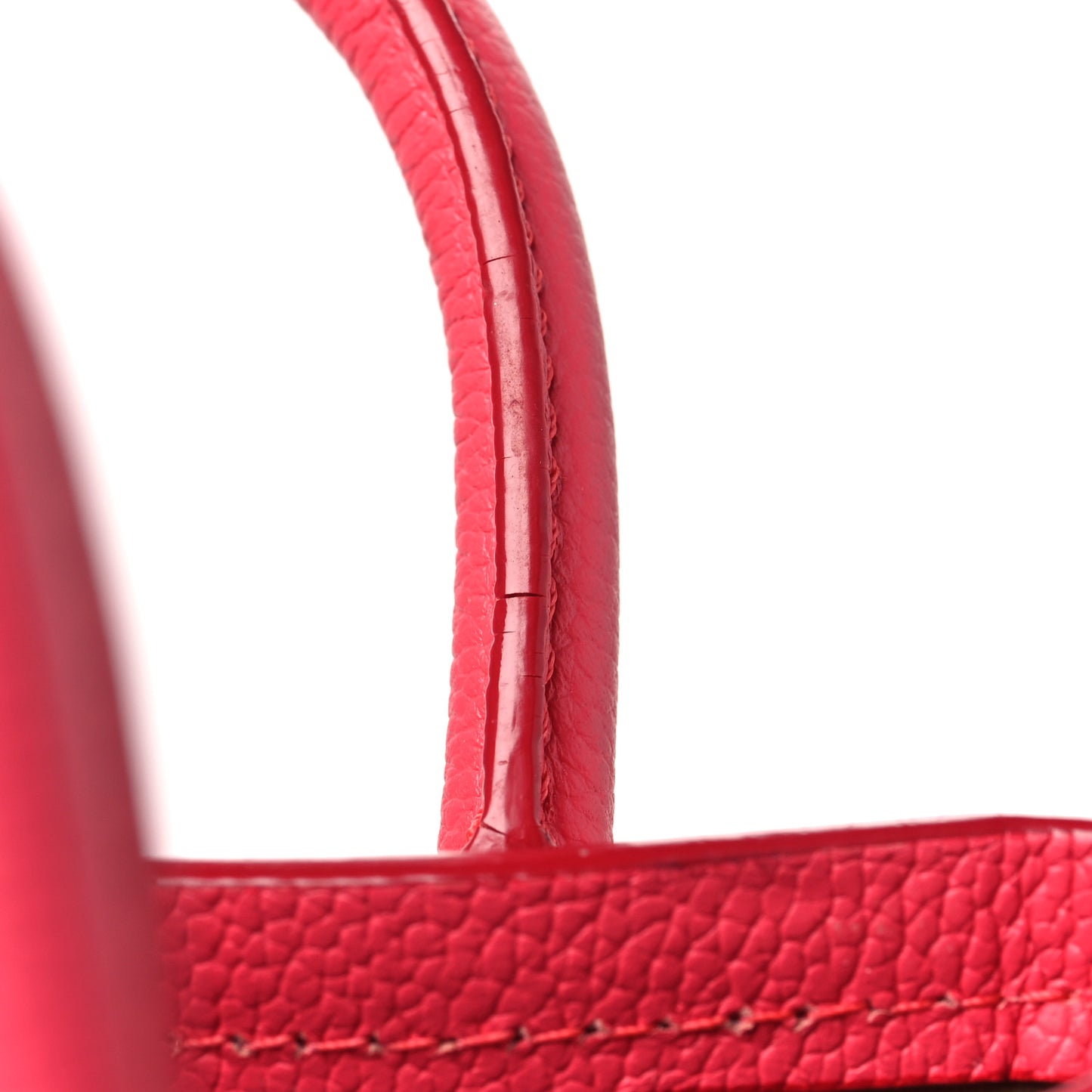 Grained Calfskin Mini Milla Tote Hot Pink Blue