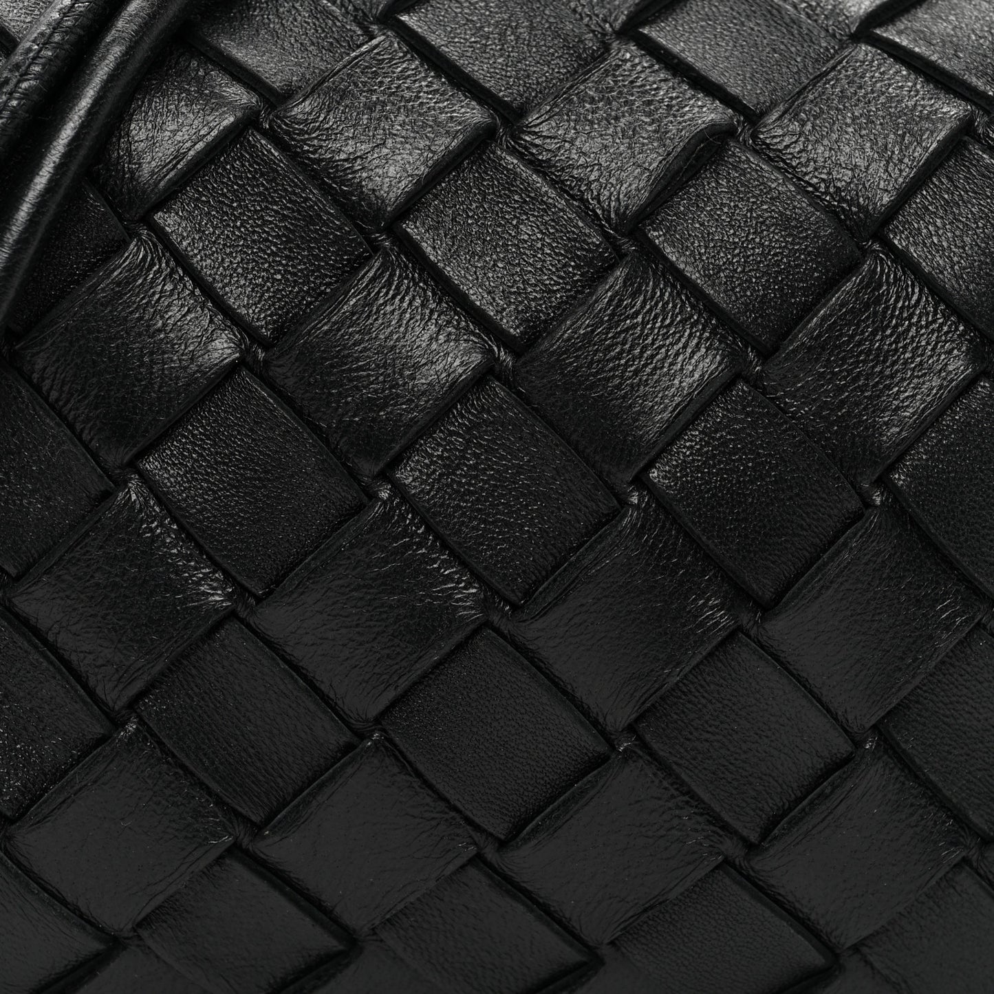 Nappa Intrecciato Candy Loop Camera Bag Black