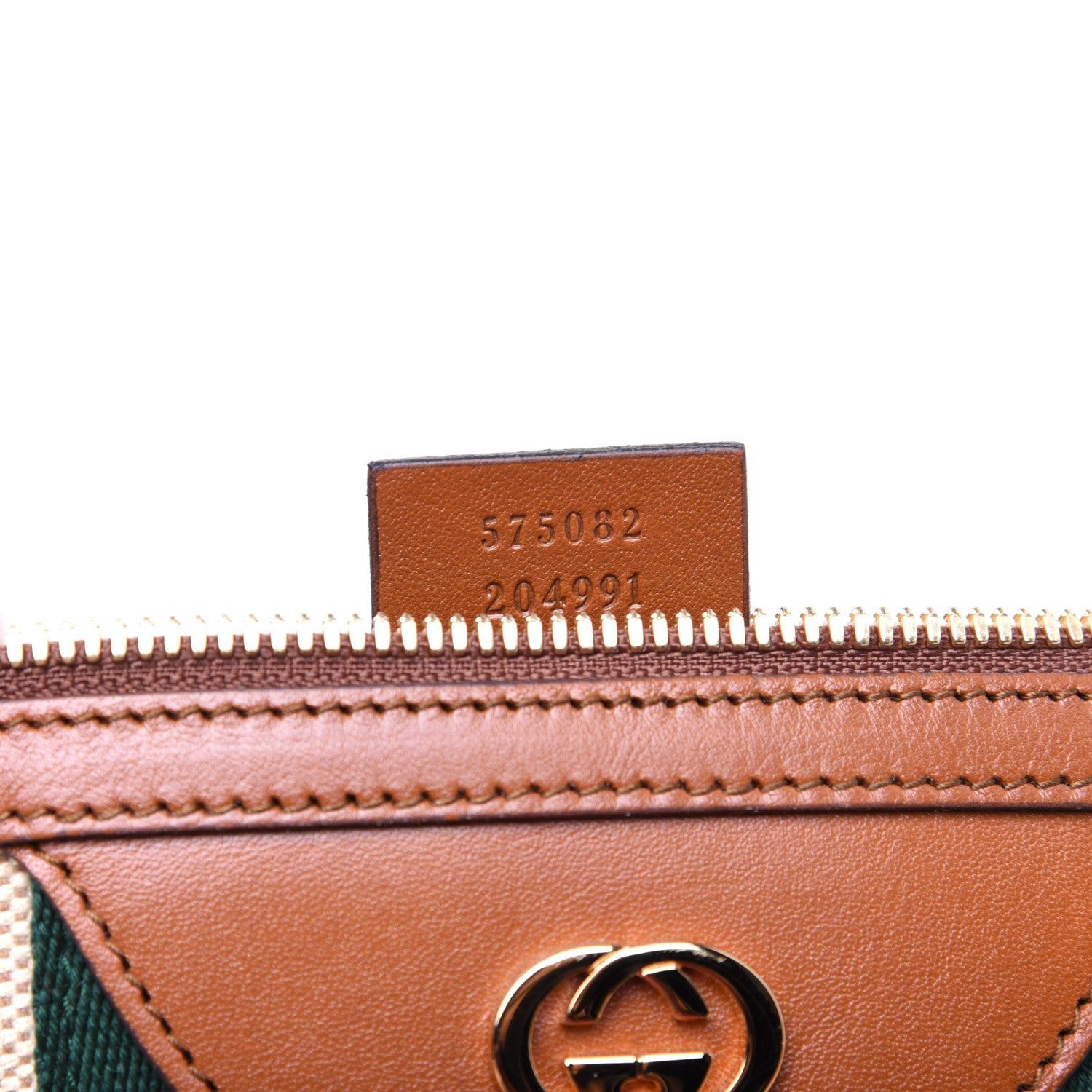 Gucci Vintage Canvas Web Belt Bag Sand Cuir 9 of 9