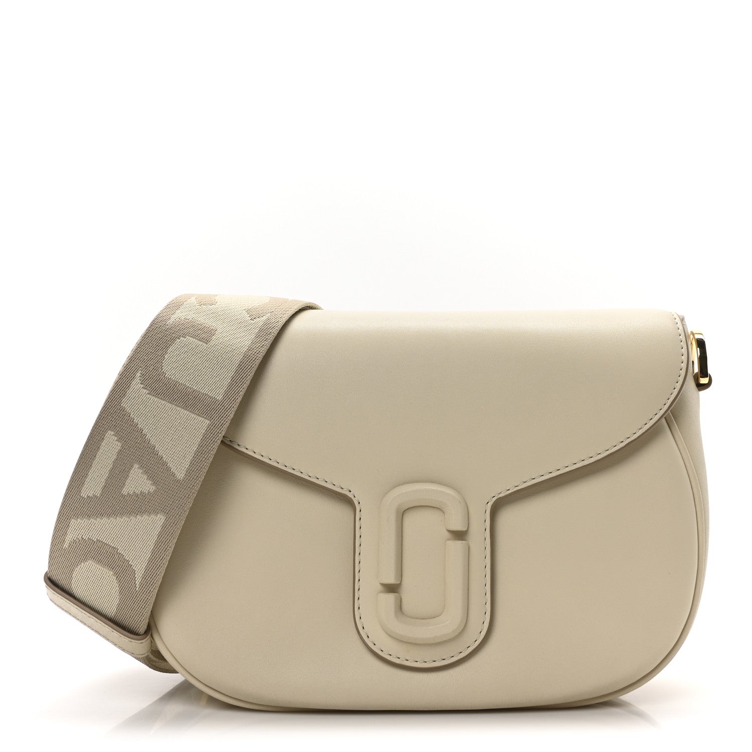 Marc Jacobs Calfskin Large The Covered J Marc Saddle Bag Cloud