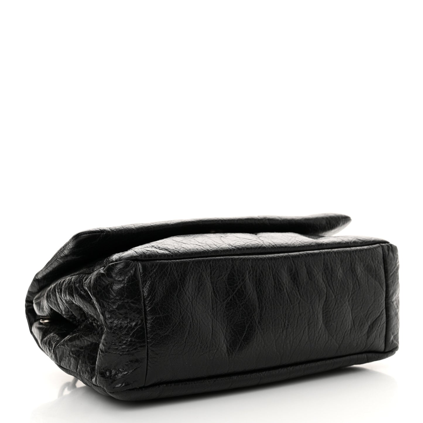 Arena Calfskin Mini Monaco Chain Shoulder Bag Black