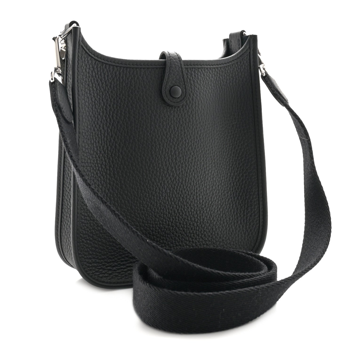 Hermes Taurillon Clemence Evelyne TPM Black 3 of 11