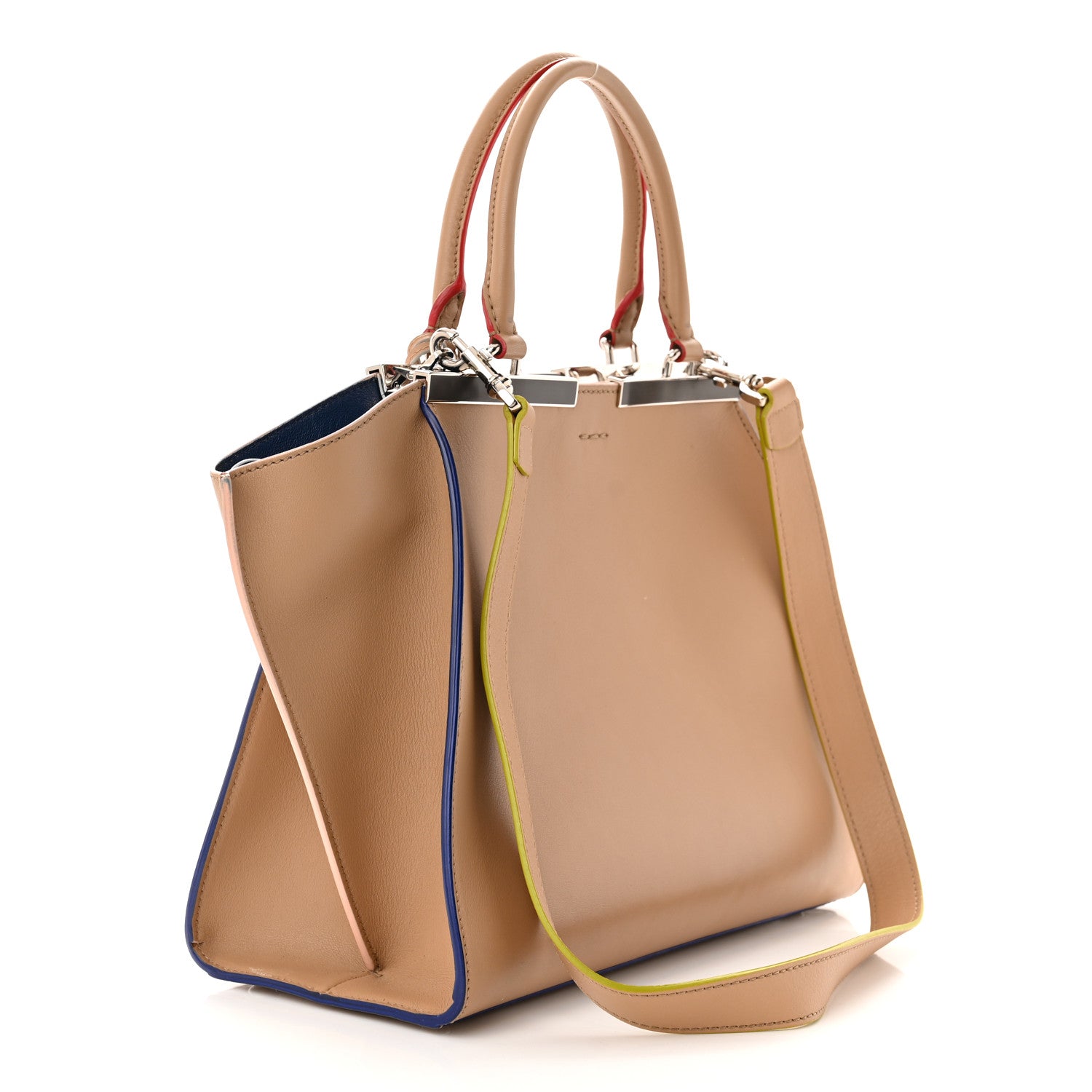 Fendi Vitello Dolce Petite 3Jours Tote Amido 3 of 12