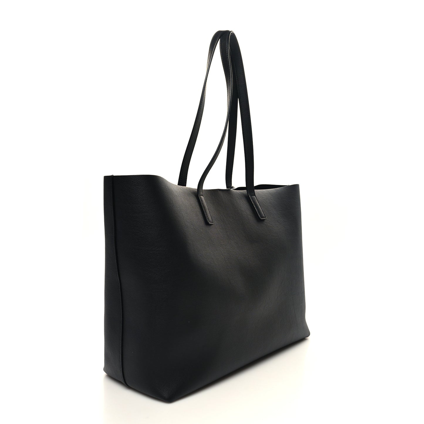 Calfskin Large Shopping Tote Black