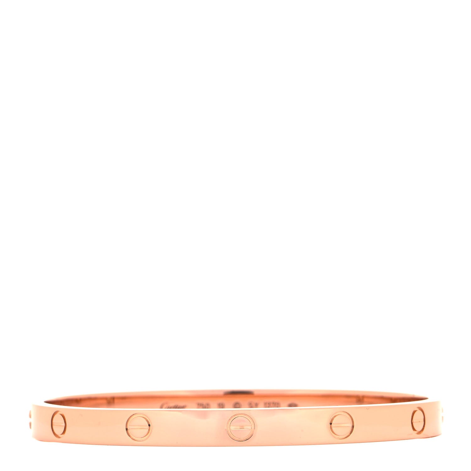 Cartier 18K Pink Gold LOVE Bracelet 19 1 of 12