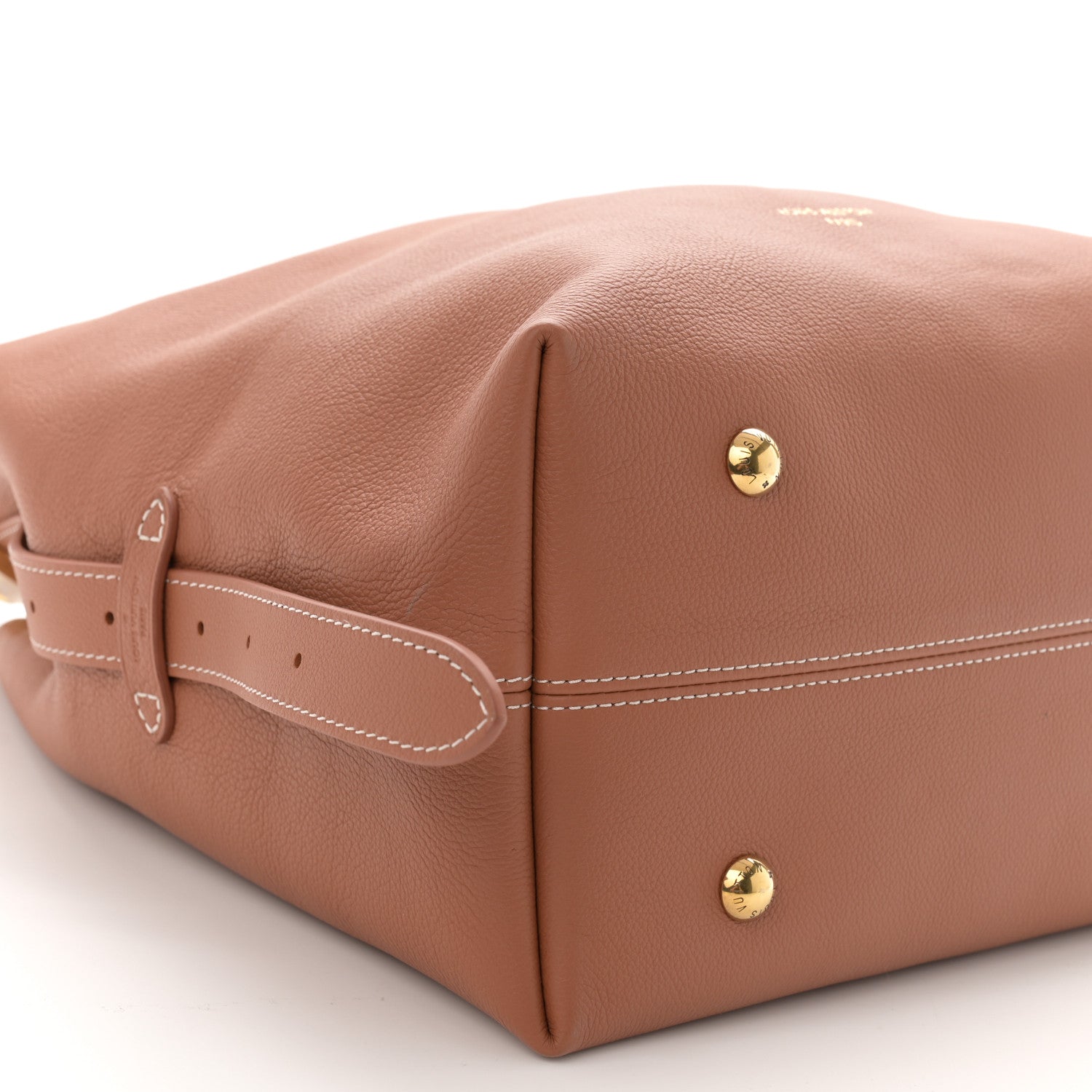 Louis Vuitton Grained Calfskin Low Key Hobo MM Cognac 9 of 11