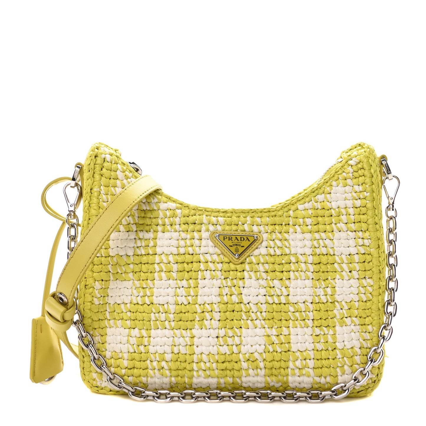Yarn Raffia Effect Crochet Embroidered Mini Re-Edition Shoulder Bag Cedro
