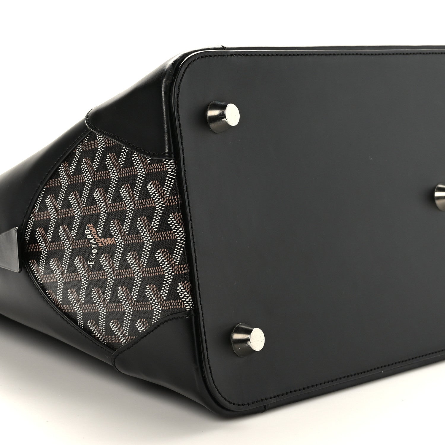 Goyard Calfskin Goyardine Sac Vendome GM Black 7 of 8