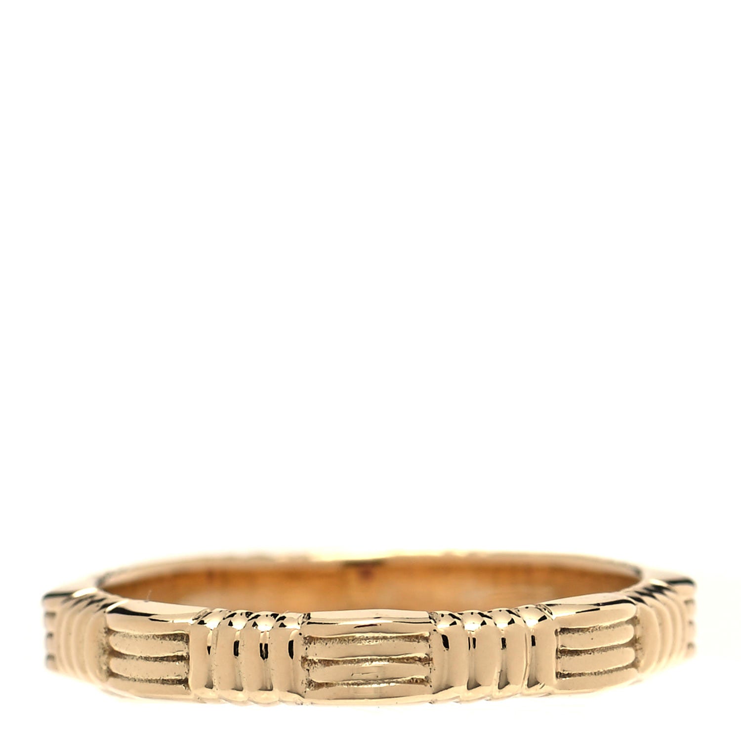 Roberto Coin 18K Yellow Gold 3mm Octagonal Band Ring 53 6.5 3 of 4