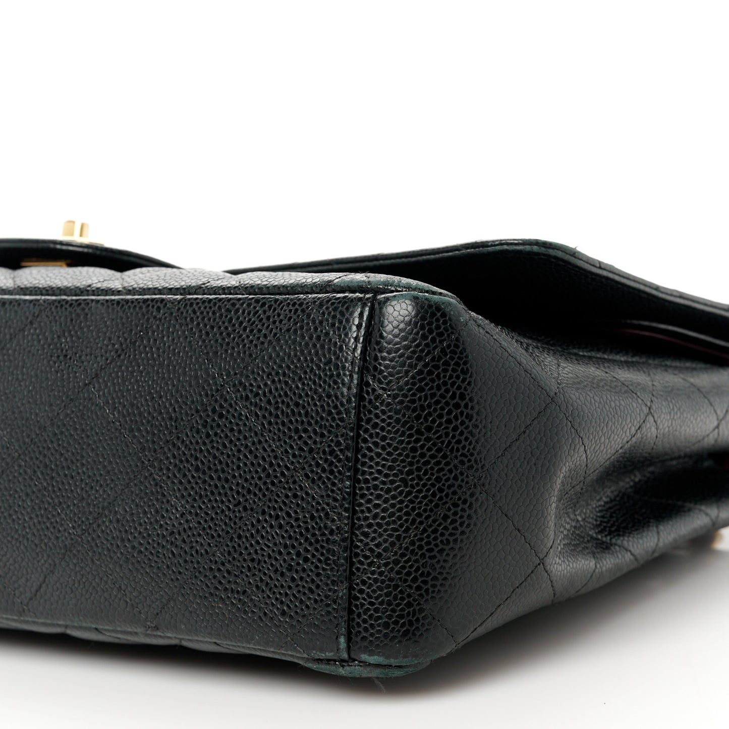 Caviar Quilted Maxi Double Flap Black