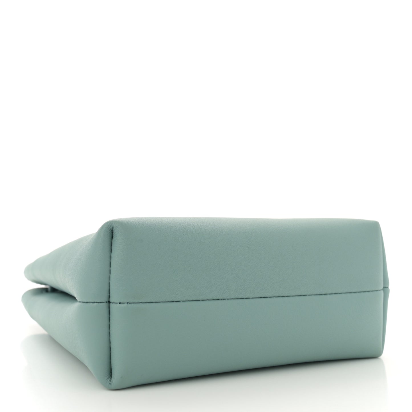 Smooth Calfskin Pebble Pouch Water
