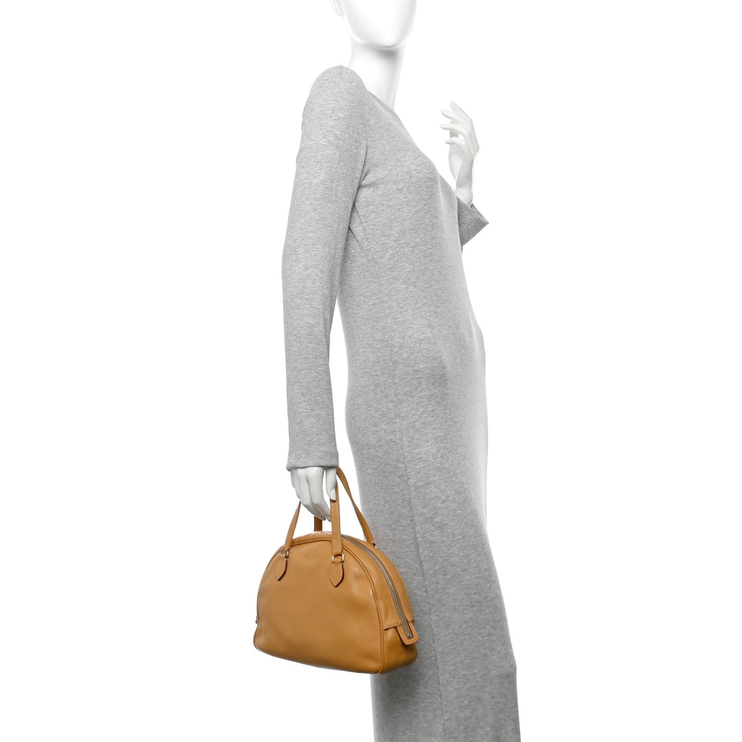 Vitello Daino Bowler Bag Sughero