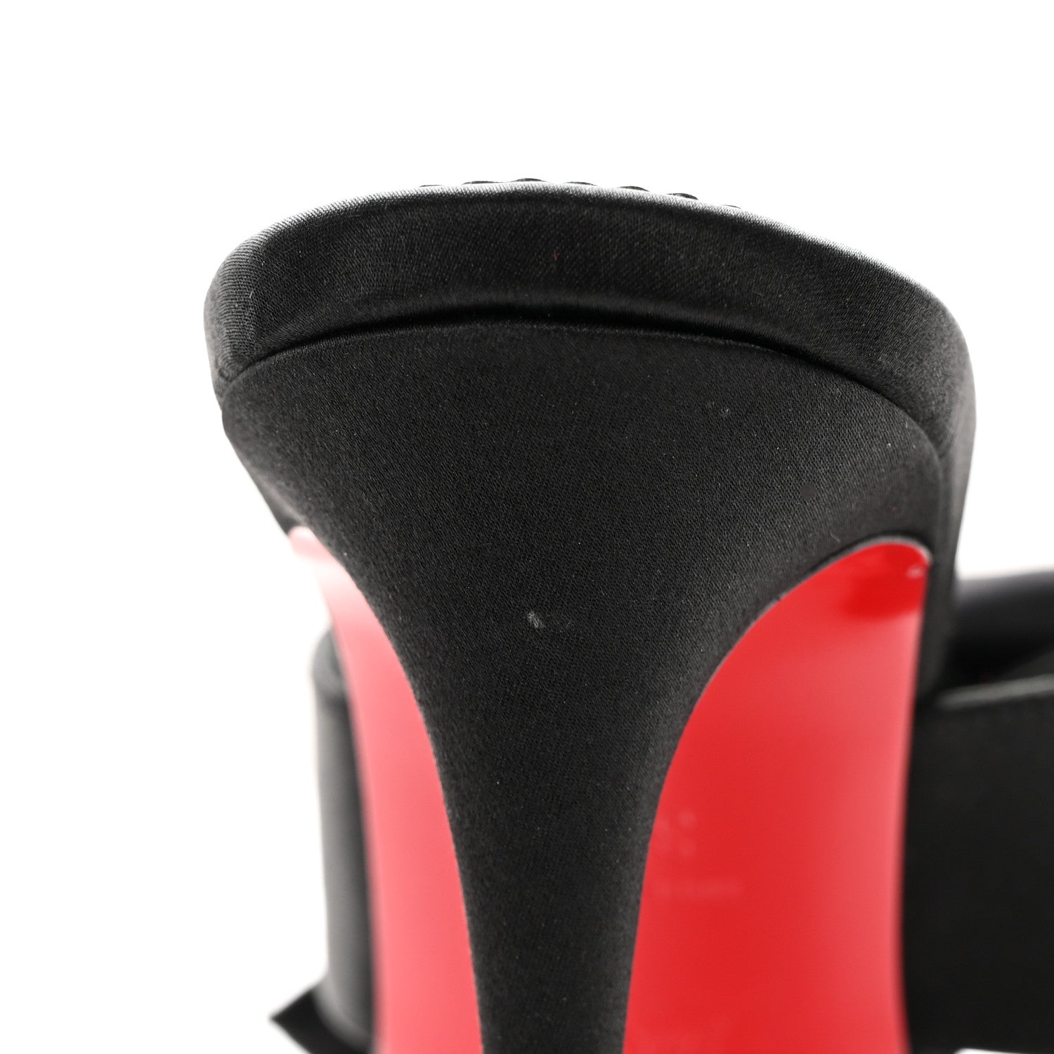Christian Louboutin Satin Matricia Bow Sandals 37.5 Black 9 of 10