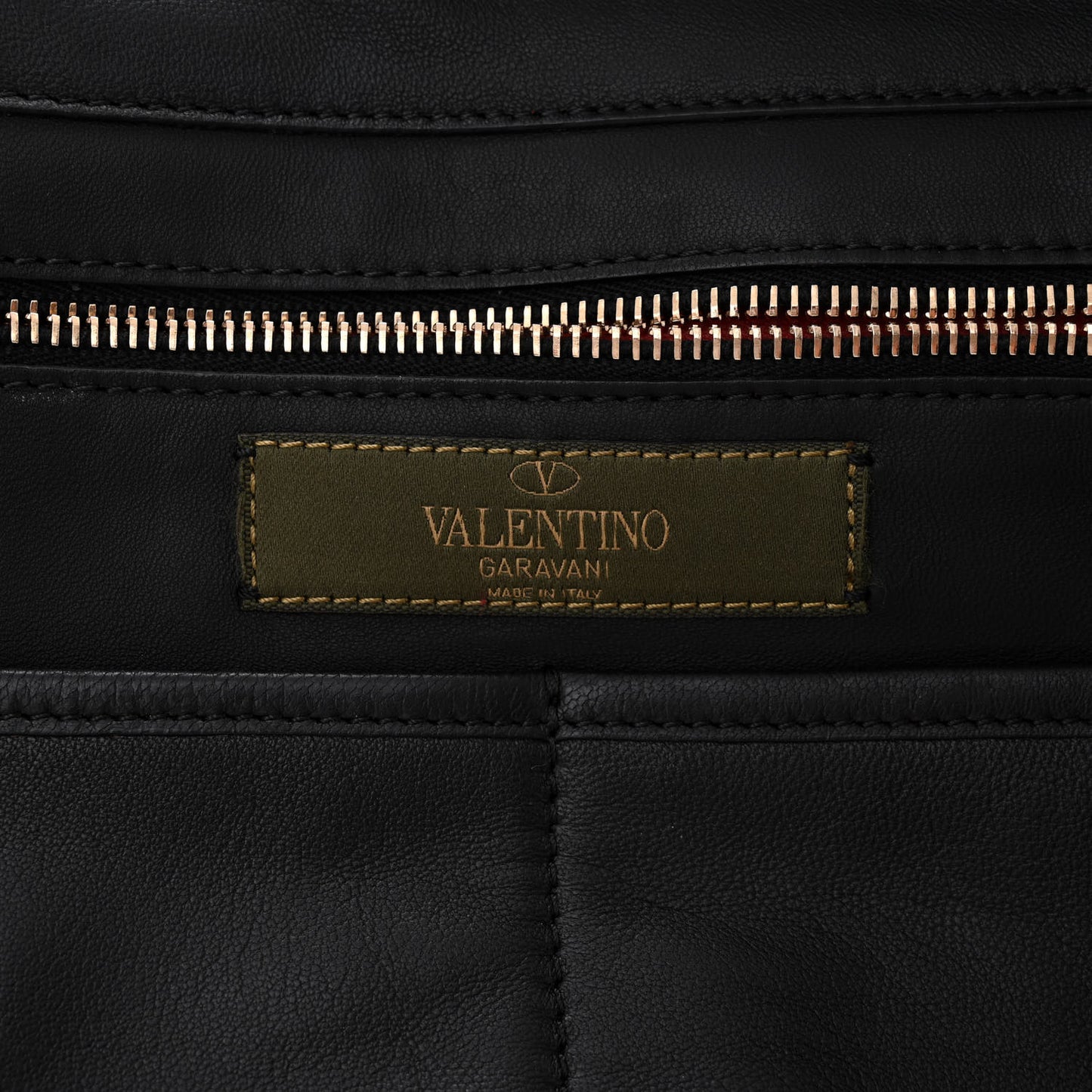 Nappa Canvas Camouflage Medium Rockstud Tote Red