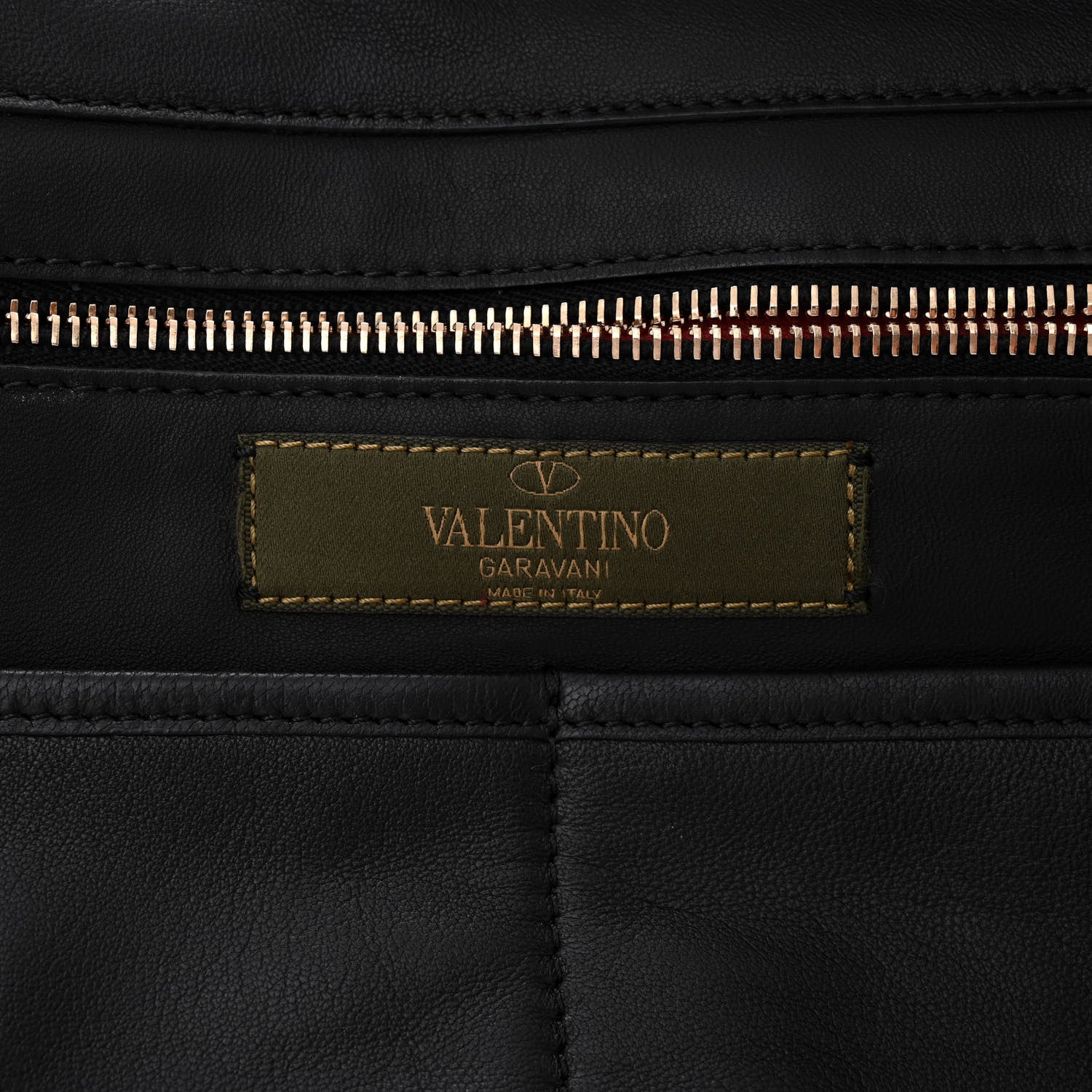 Valentino Garavani Nappa Canvas Camouflage Medium Rockstud Tote Red 6 of 9