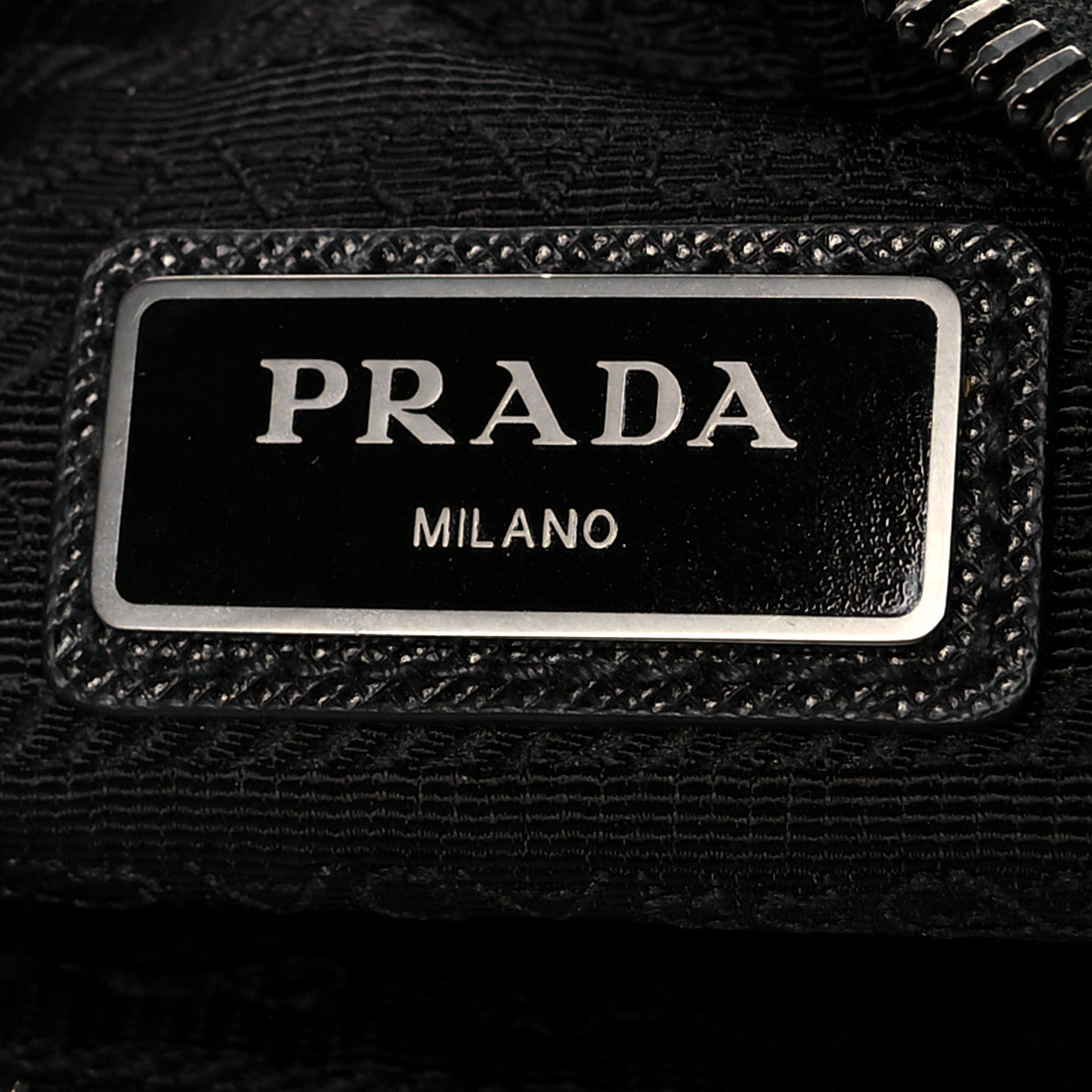Prada Re-Nylon Saffiano Pocket Zippered Shoulder Bag Black 5 of 9