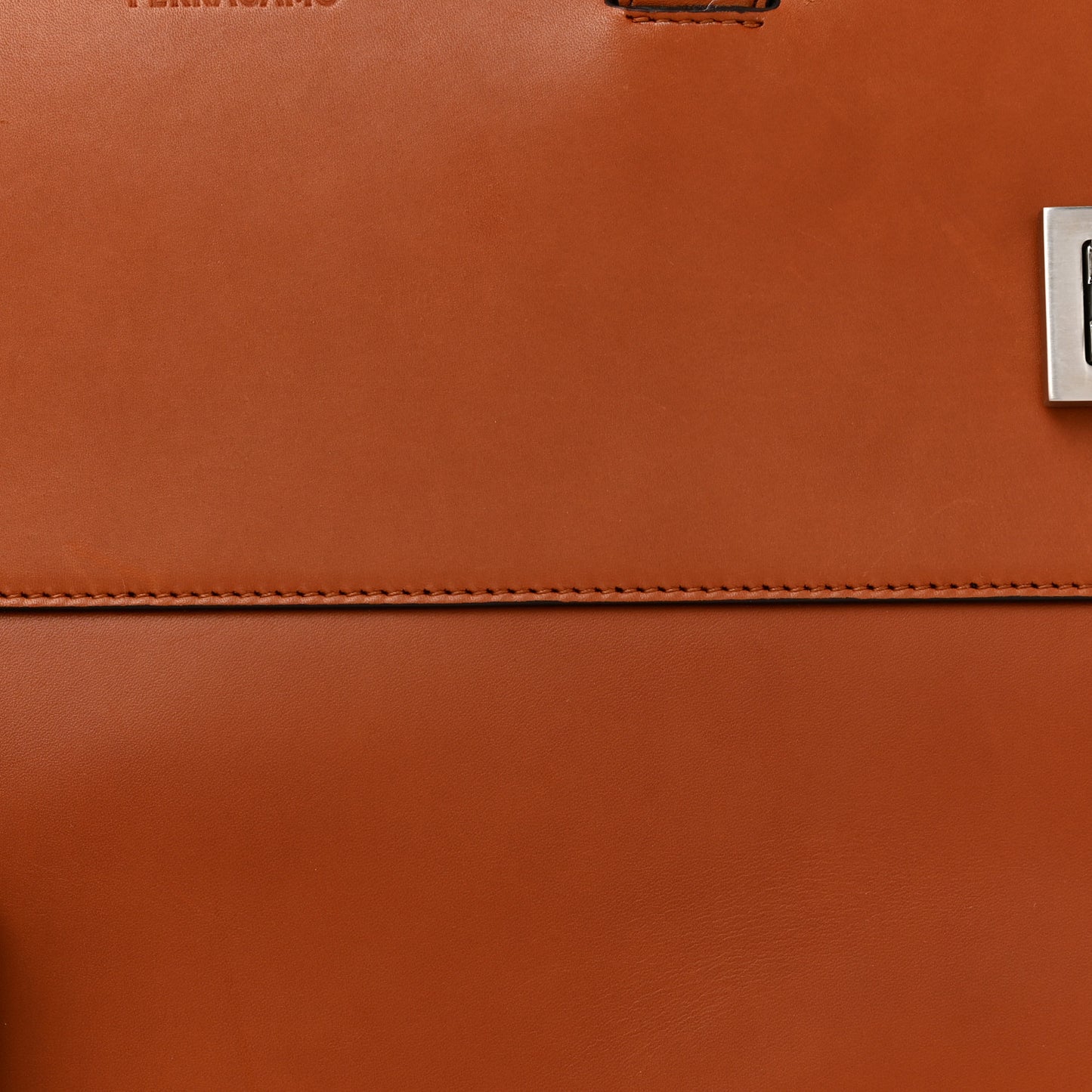 Calfskin Gancini Mens Tote Bag Vicuna