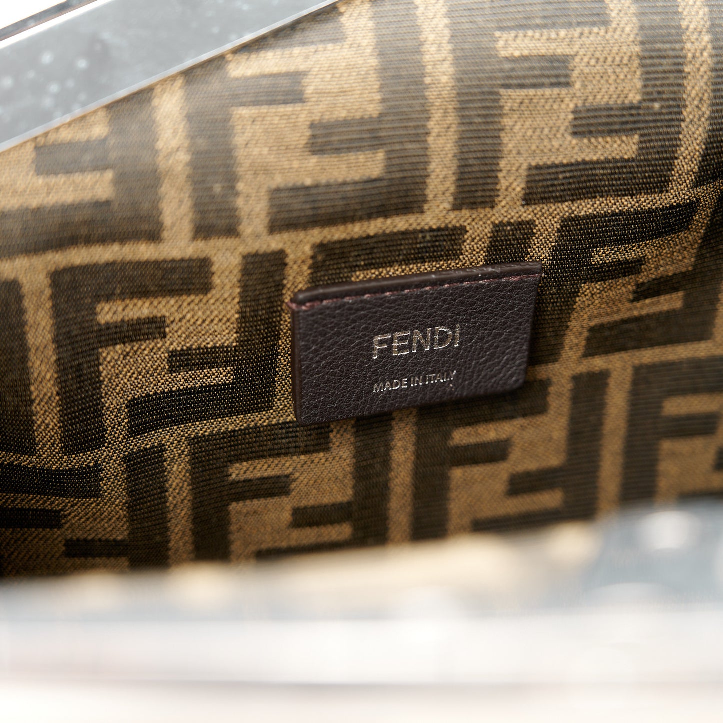 Nappa Suede Striped Inlay Small Fendi First Multicolor