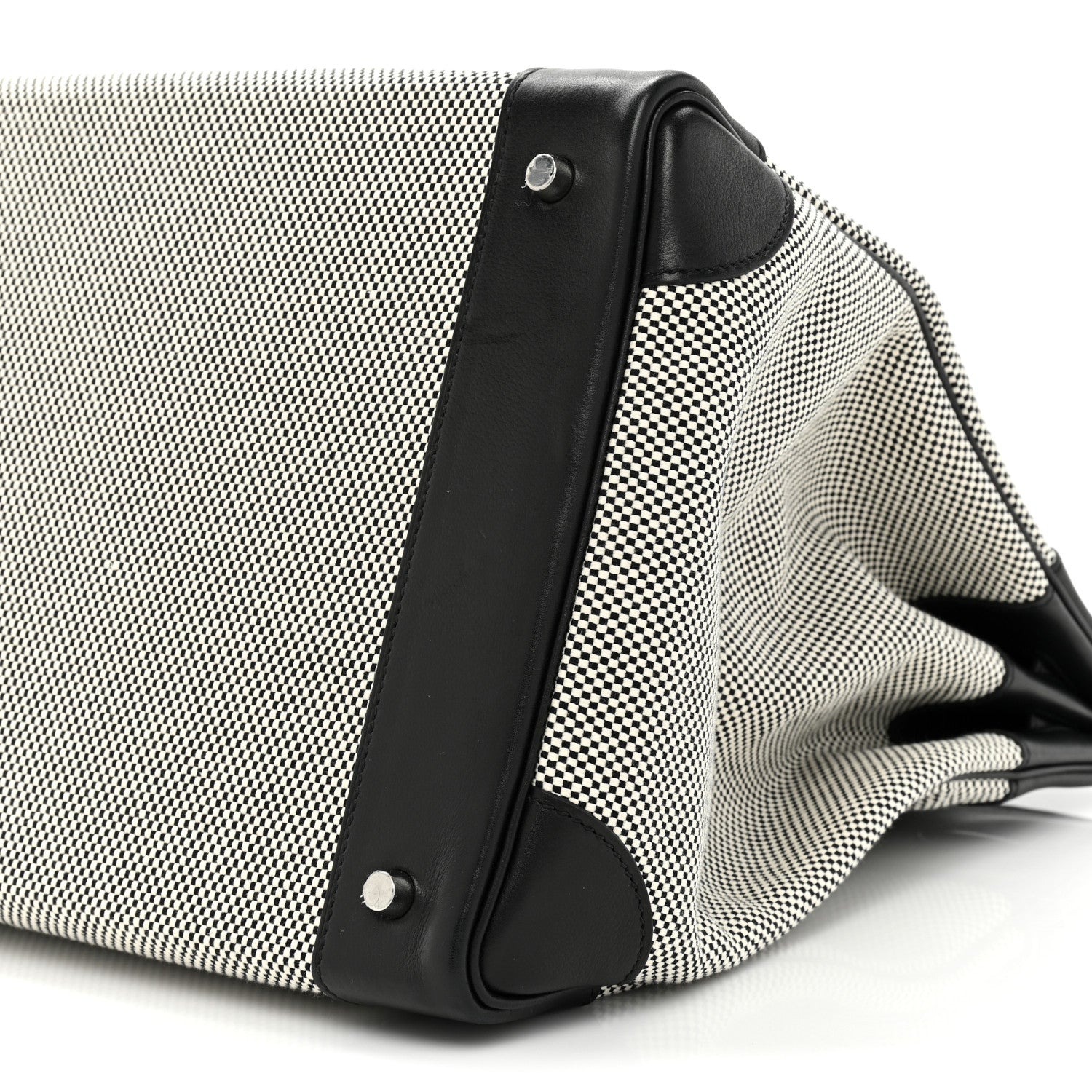 Hermes Hunter Criss Viking Evercolor HAC Birkin 40 Ecru Black 6 of 13