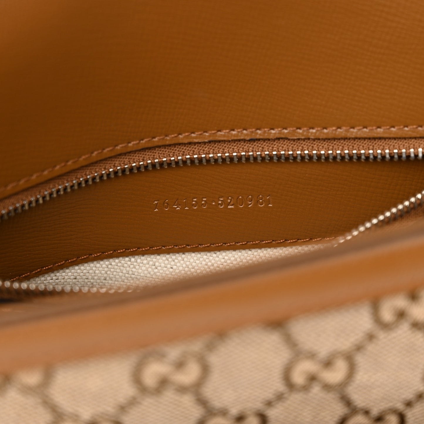 Monogram Small Horsebit 1955 Asymmetric Shoulder Bag Beige Brown Sugar