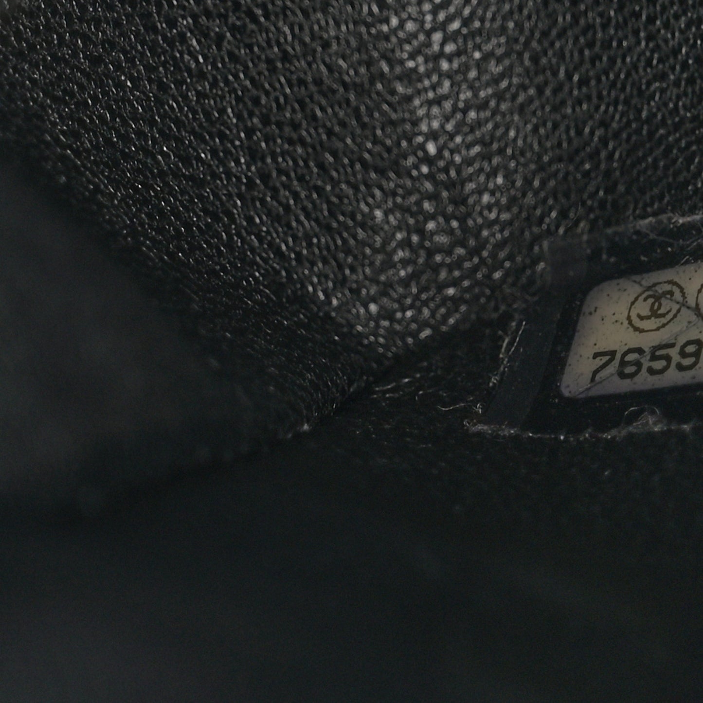 Patent Quilted Medium Double Flap Black