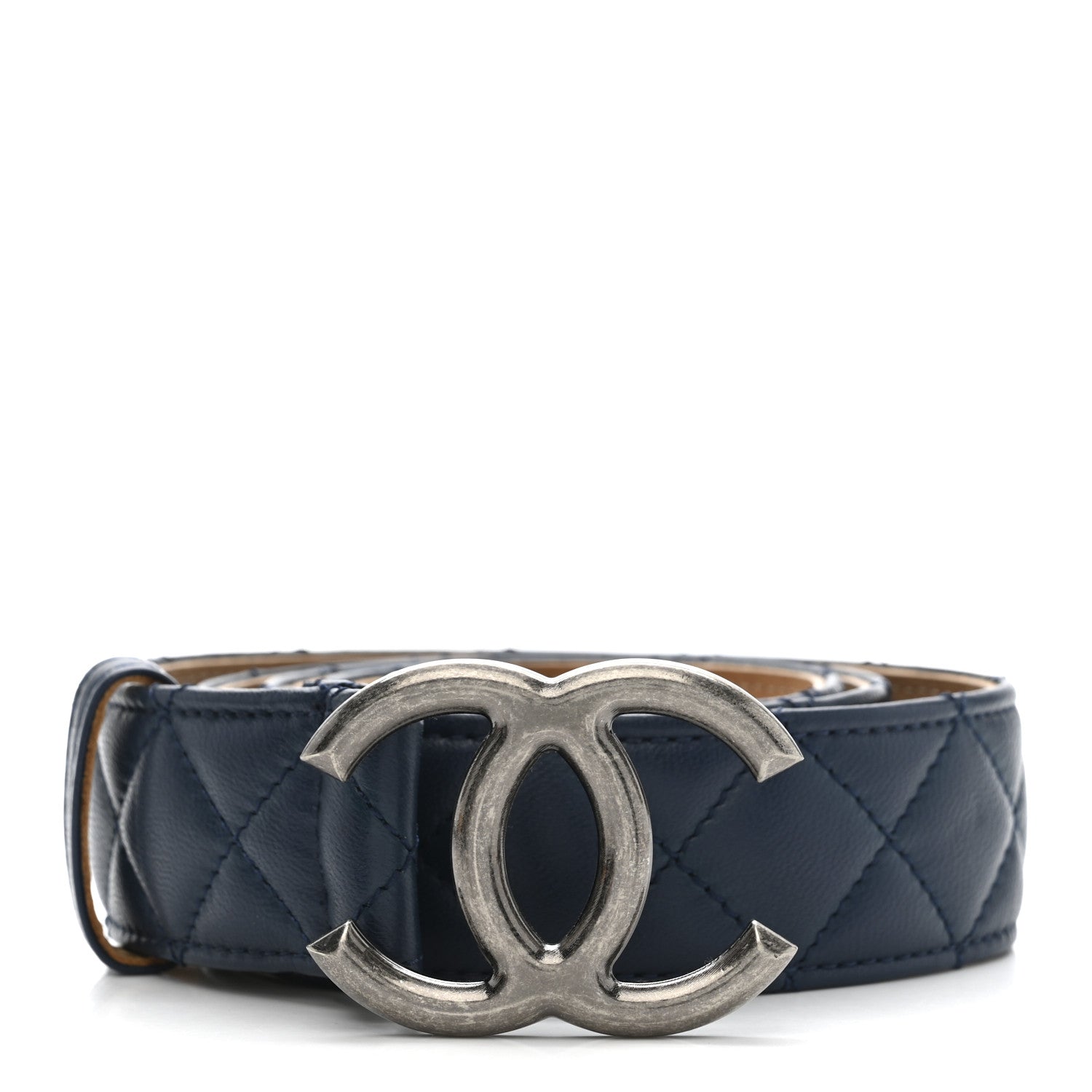 CHANEL ラムスキン ベルト 36 Chanel Lambskin Quilted CC Belt 90 36 Blue 1868813 – FASHIONPHILE