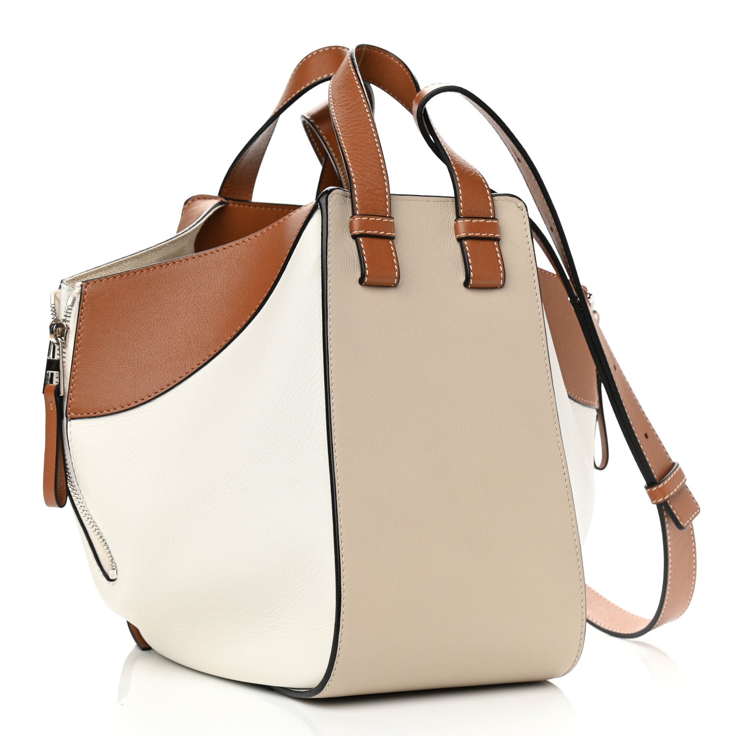 Calfskin Hammock Shoulder Bag Light Oat Tan